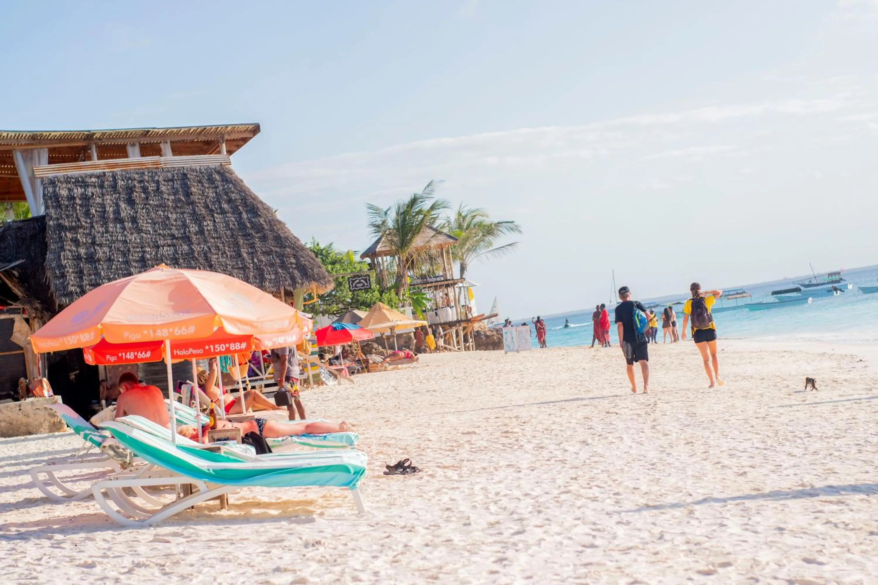 sunbed in Amazing Beach Hotel Zanzibar