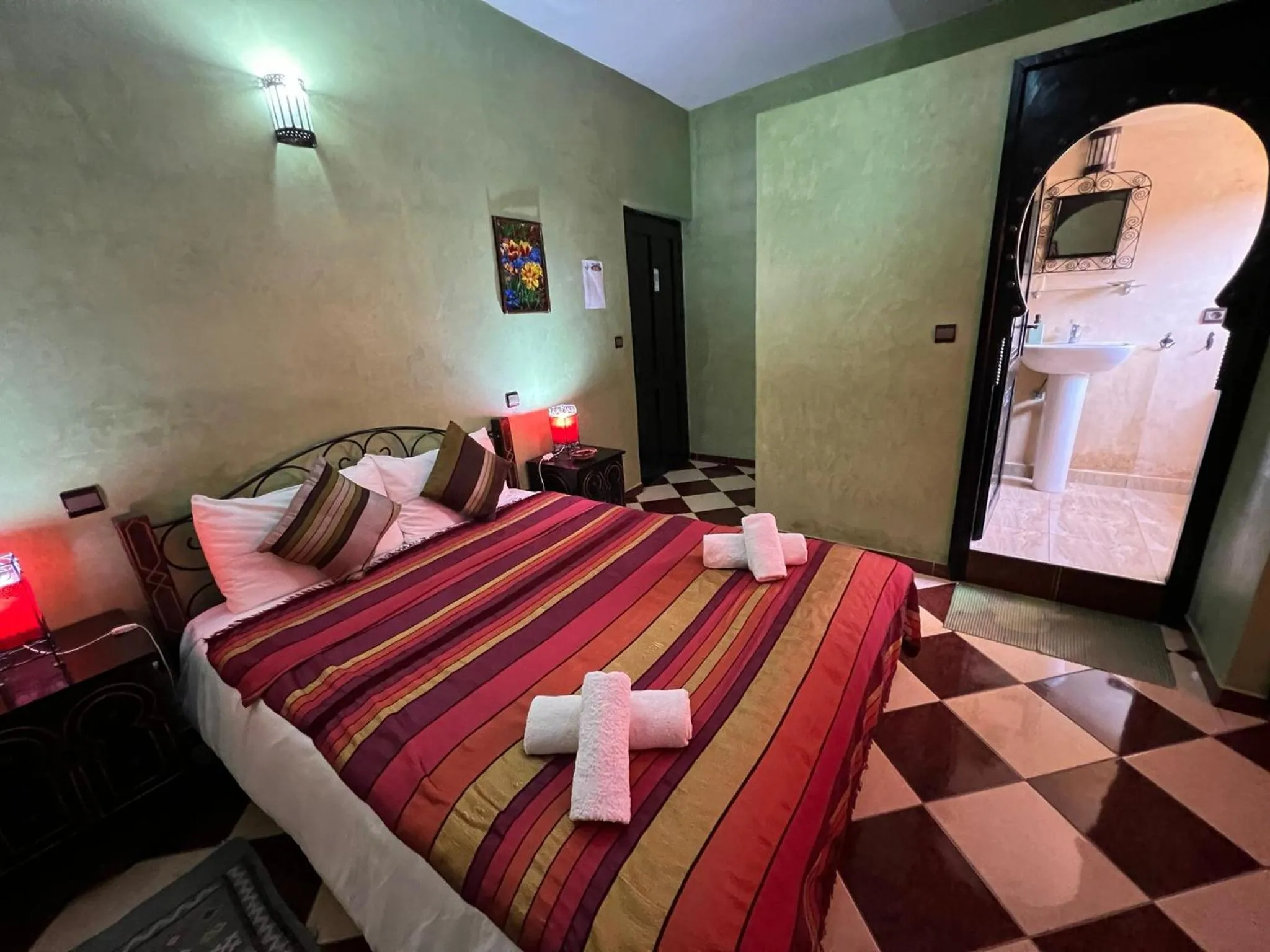 Bed in Maison d´hôtes Amazir