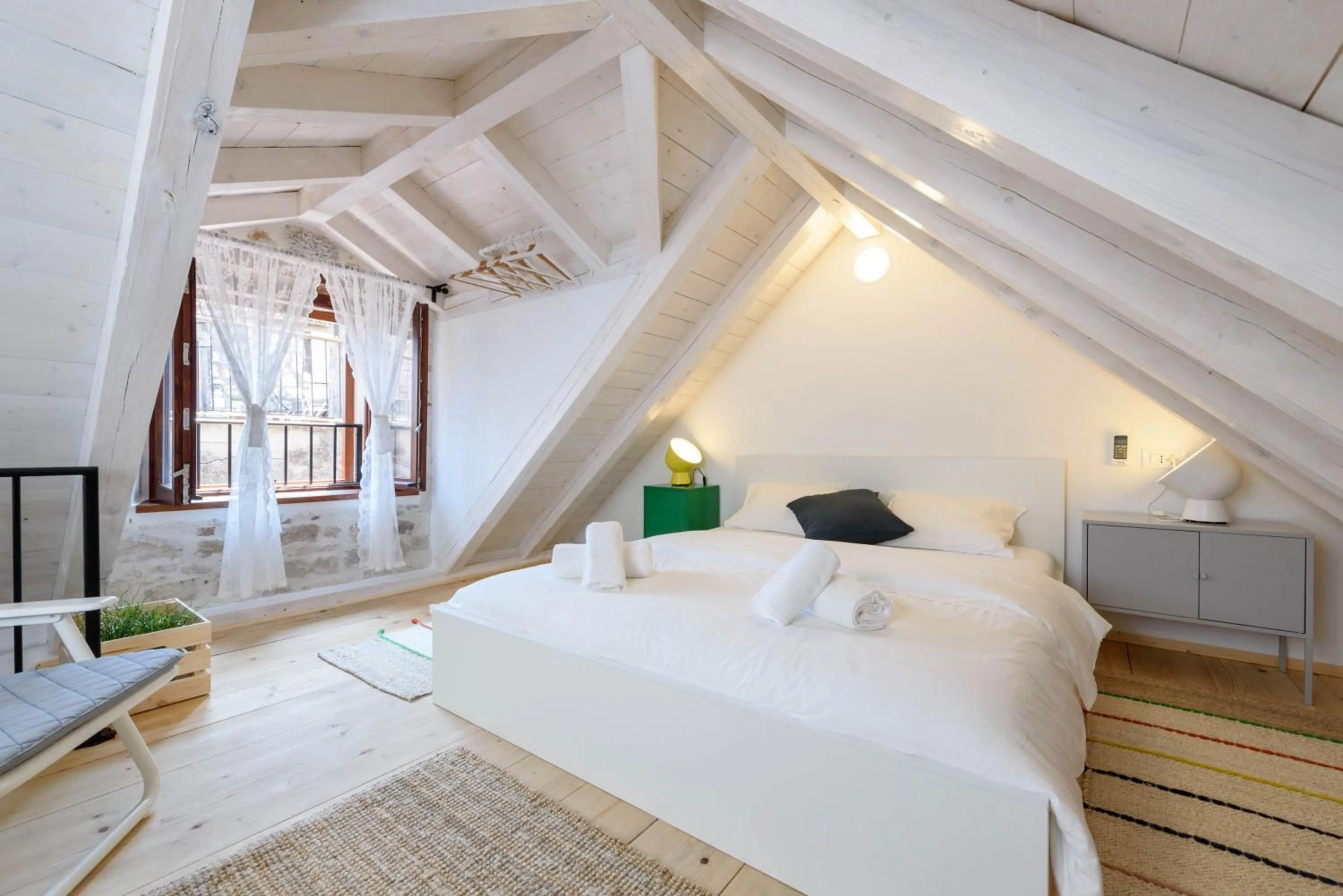 Bedroom, Bed in Apartments & Rooms Tiramola - Old Town