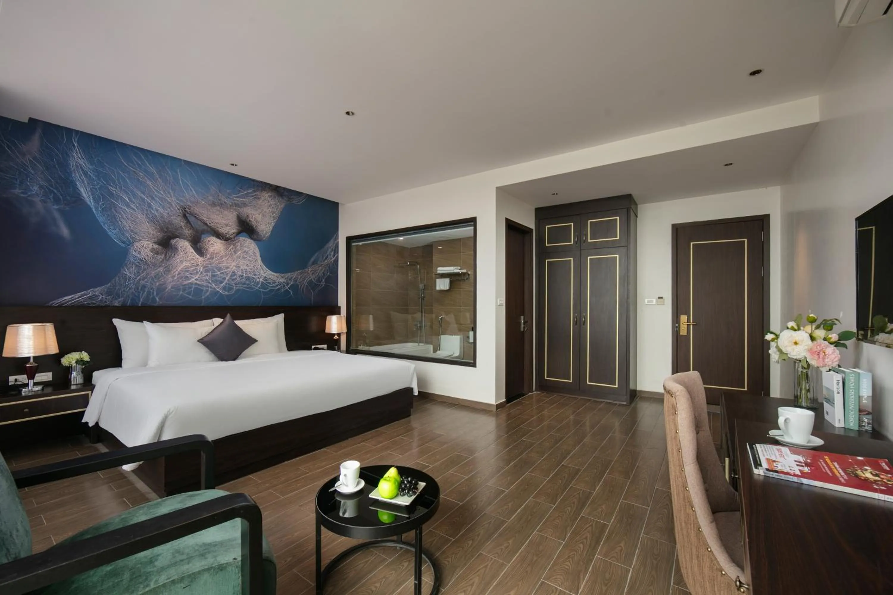 Bedroom, Bed in Westlake Pearl Suites & Spa 70 Xuan Dieu - By Pegasy Group