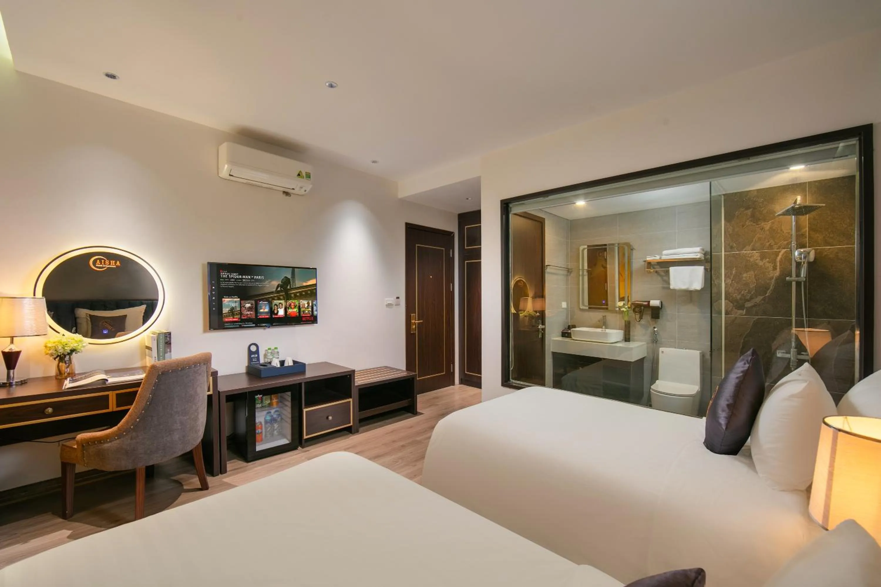Bedroom, Bed in Westlake Pearl Suites & Spa 70 Xuan Dieu - By Pegasy Group