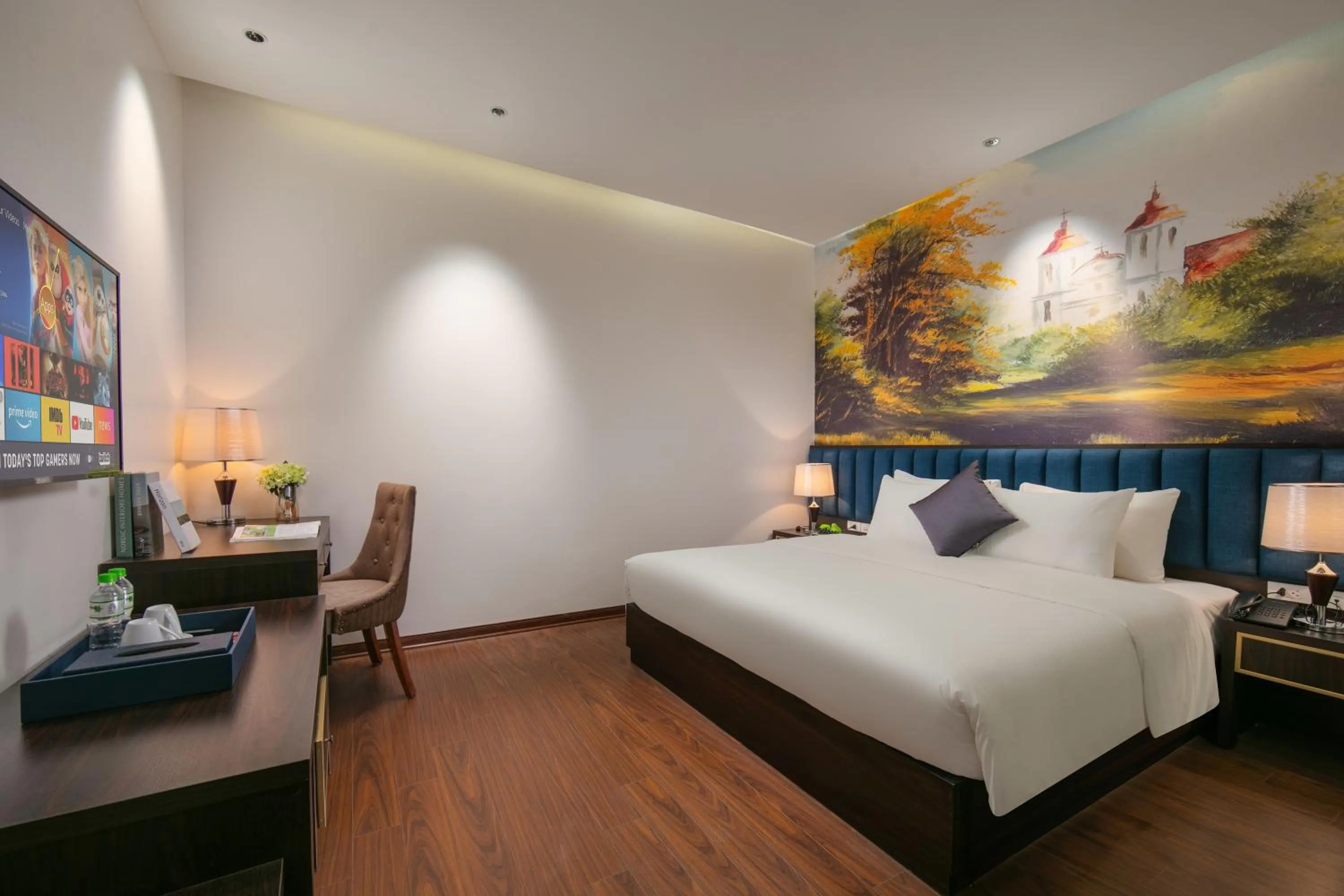 Bed in Westlake Pearl Suites & Spa 70 Xuan Dieu - By Pegasy Group