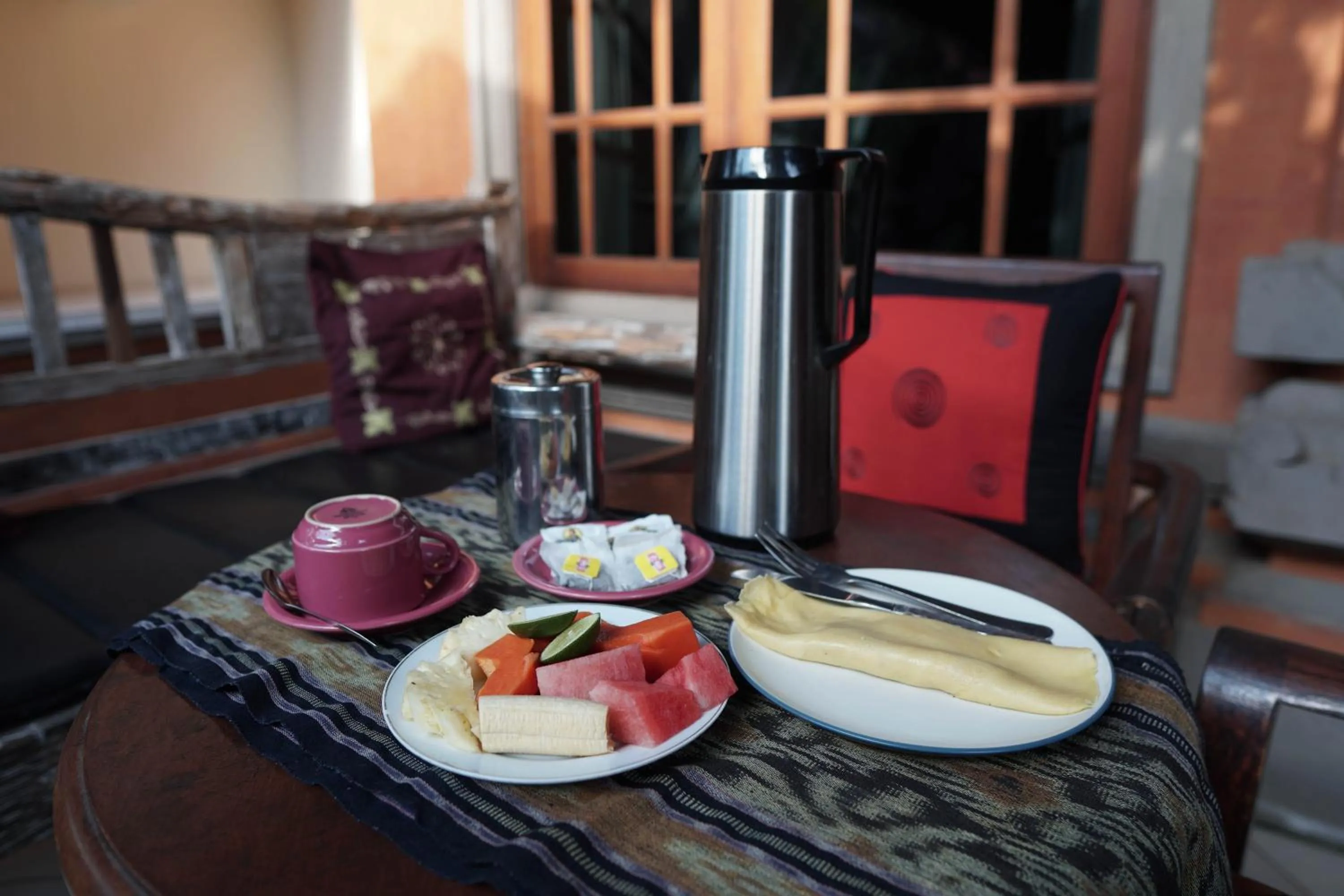 Continental breakfast in Raka House Accommodation