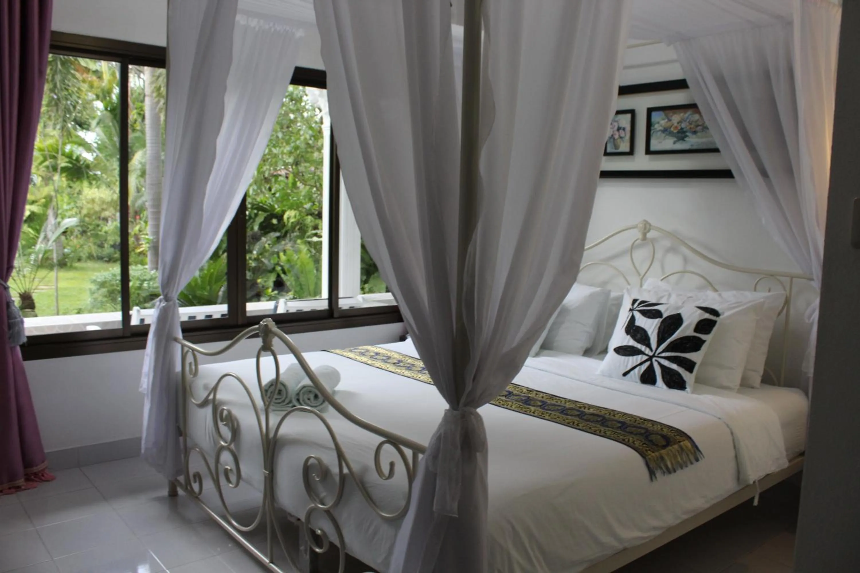 Bed in White Elephant Resort