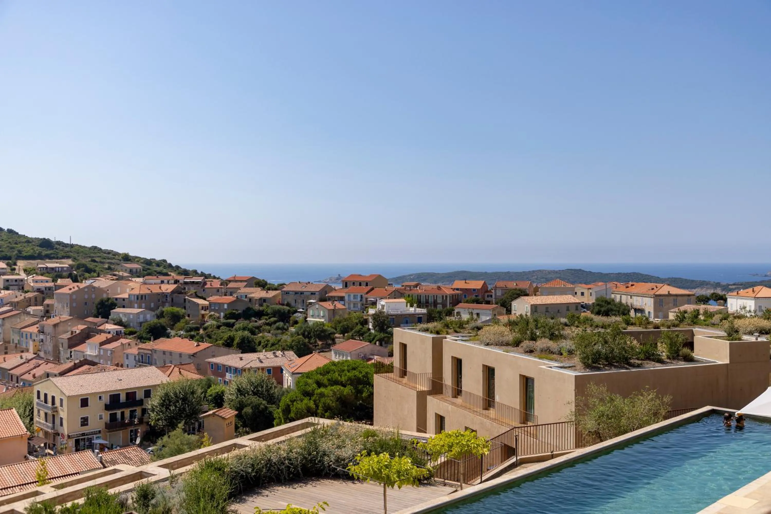 Natural landscape in Hôtel Mylos - Cargèse, Piscine Intérieure et Extérieure