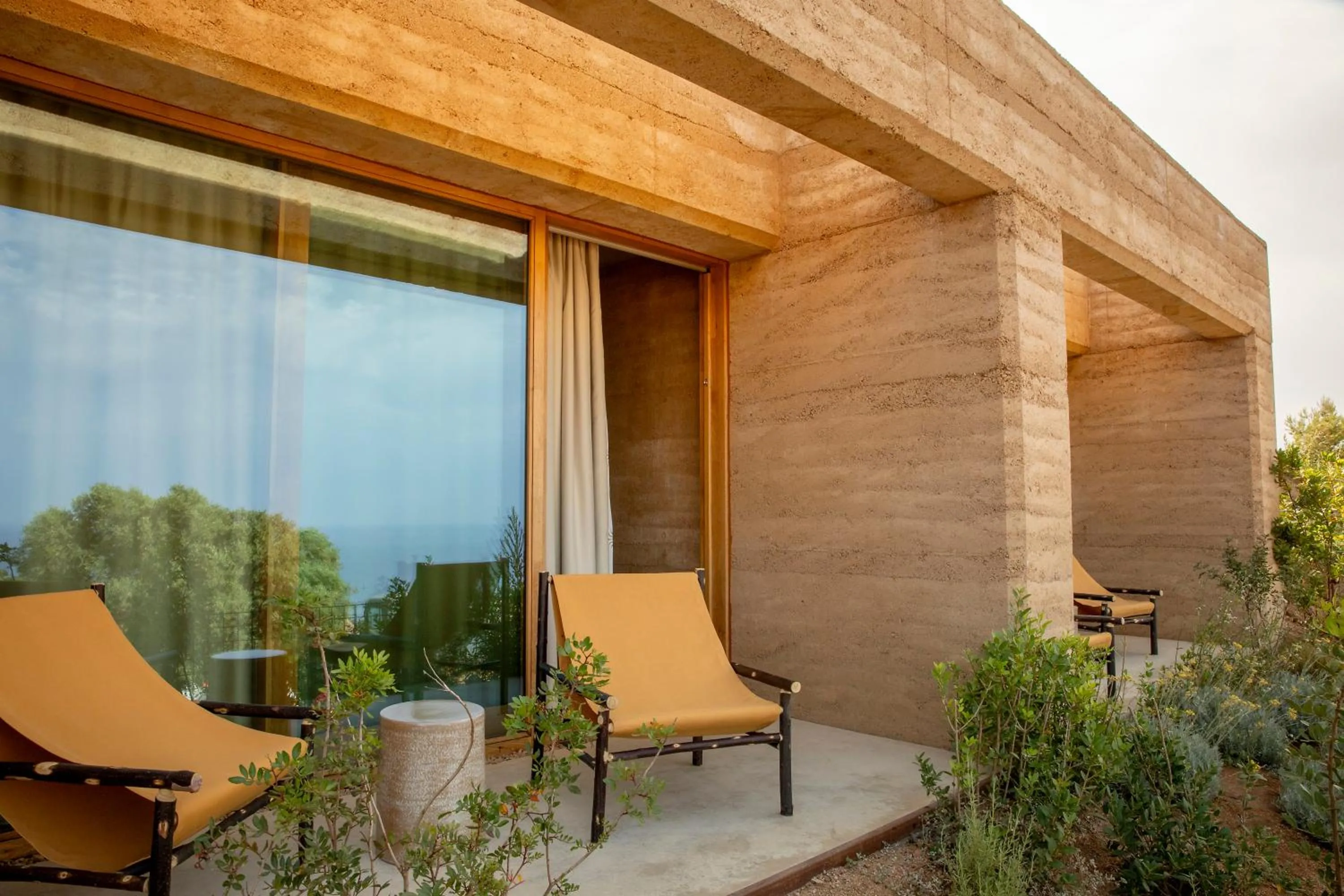 Balcony/Terrace in Hôtel Mylos - Cargèse, Piscine Intérieure et Extérieure