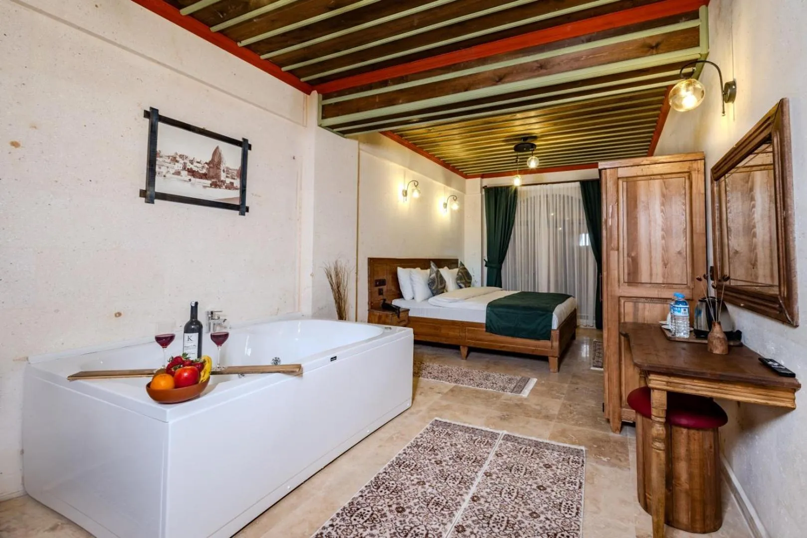 Bed in Mai Cappadocia Hotel