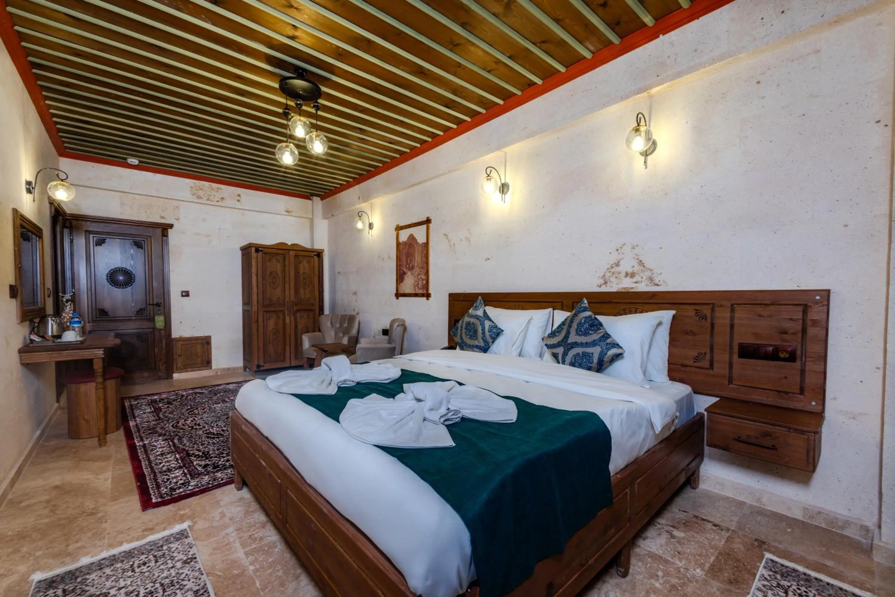 Bed in Mai Cappadocia Hotel