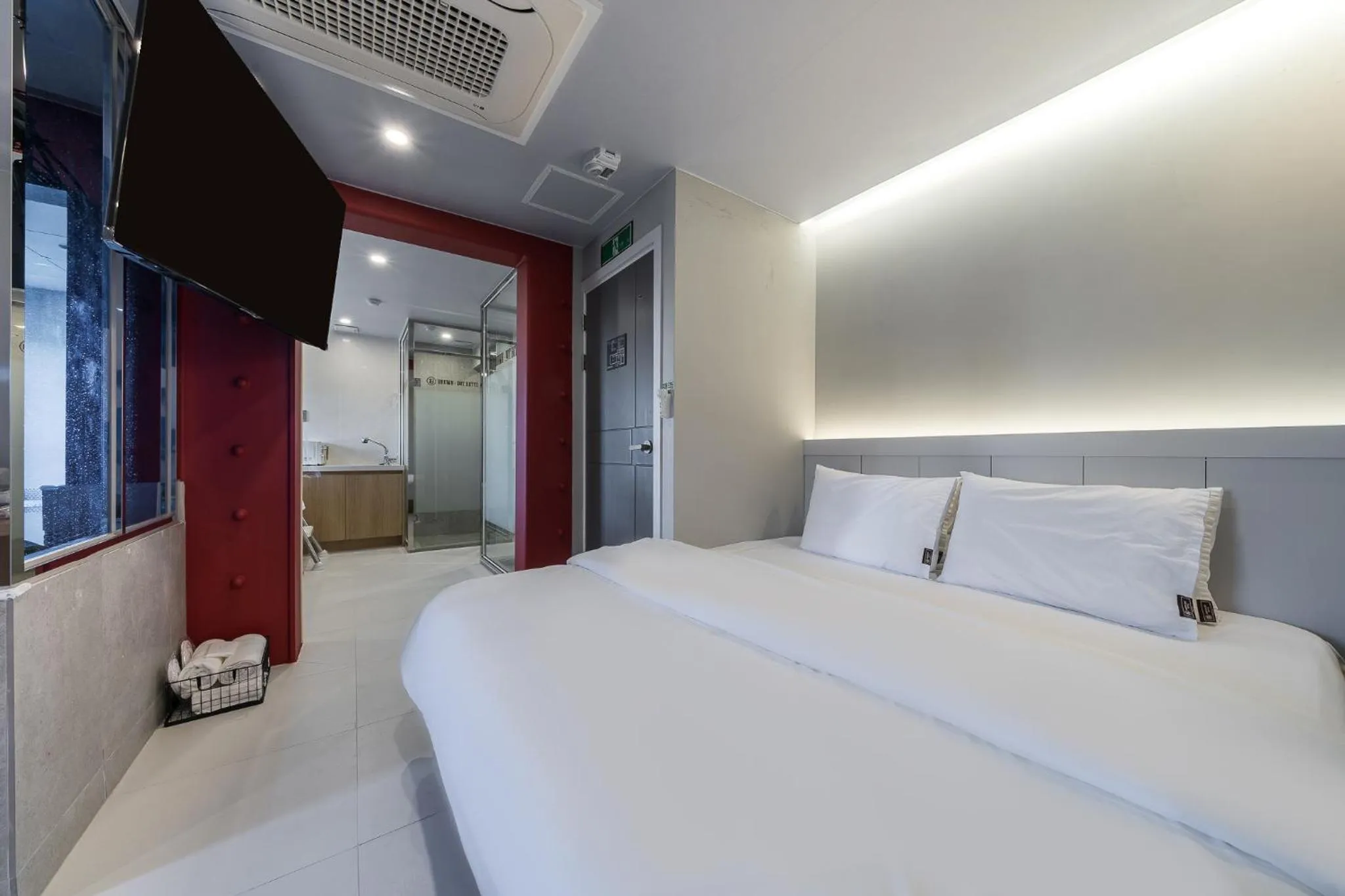 Bed in From H Brown Dot Hotel Gyeongju Yangnam