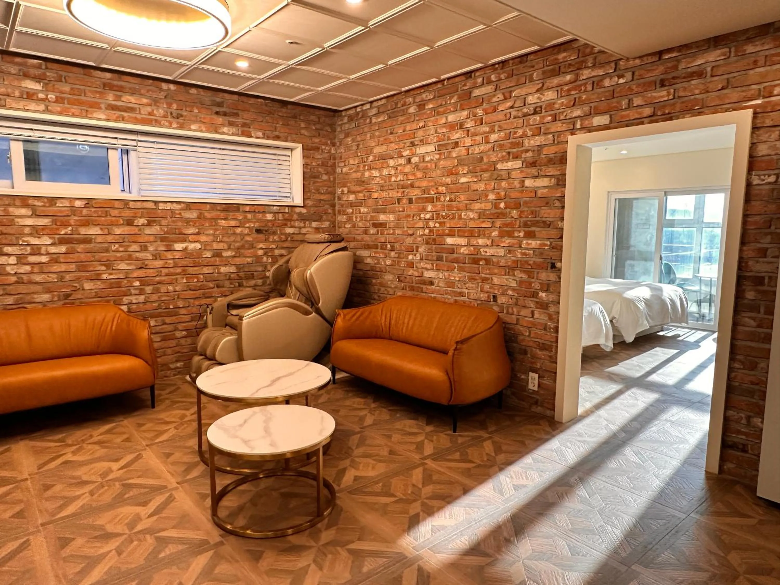 Bed in Restia Incheon Bay Hotel