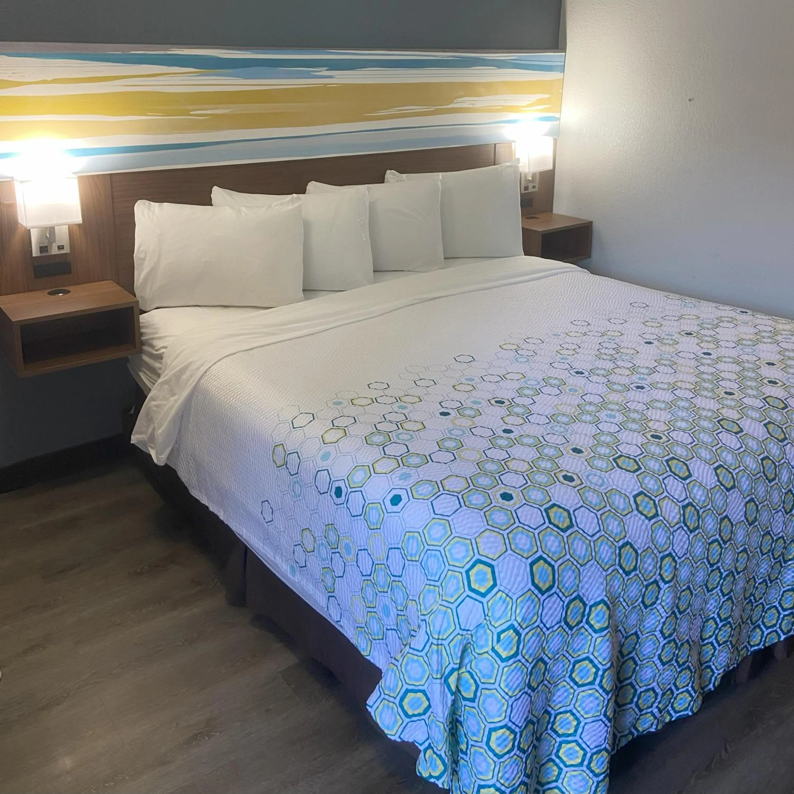 Bed in HomeTowne Studios by Red Roof Buffalo - Niagara Airport