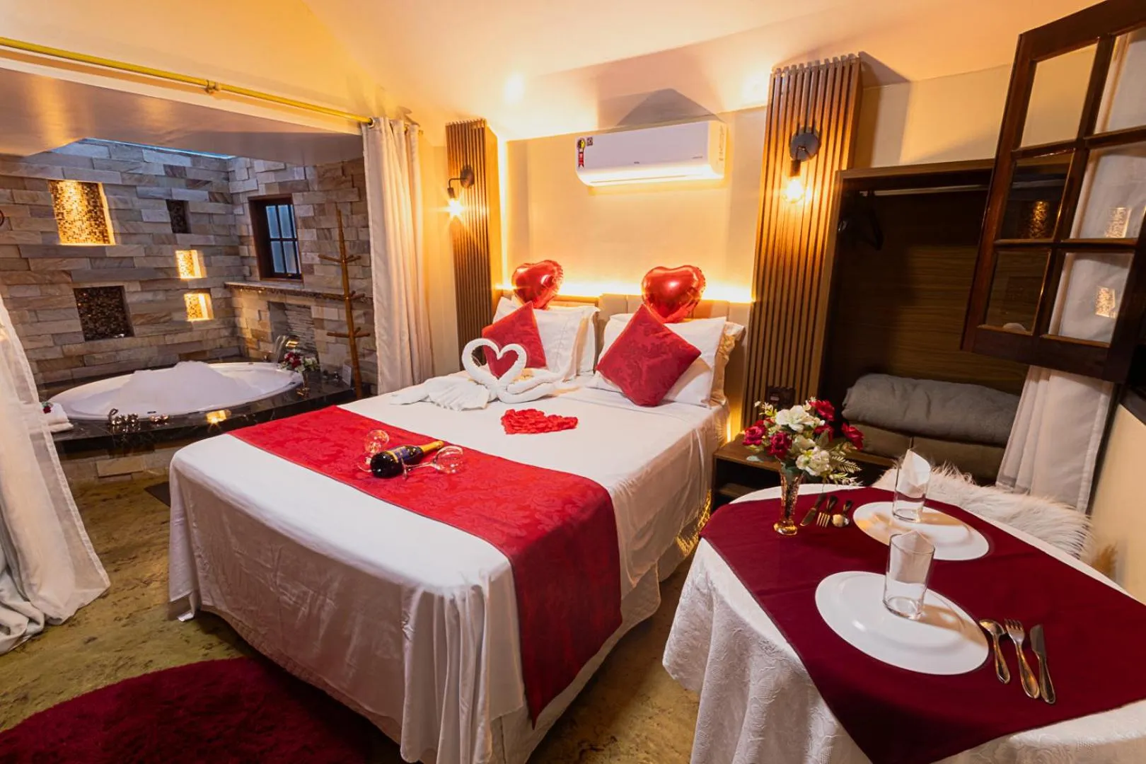 Bed in Pousada Chale Luiz