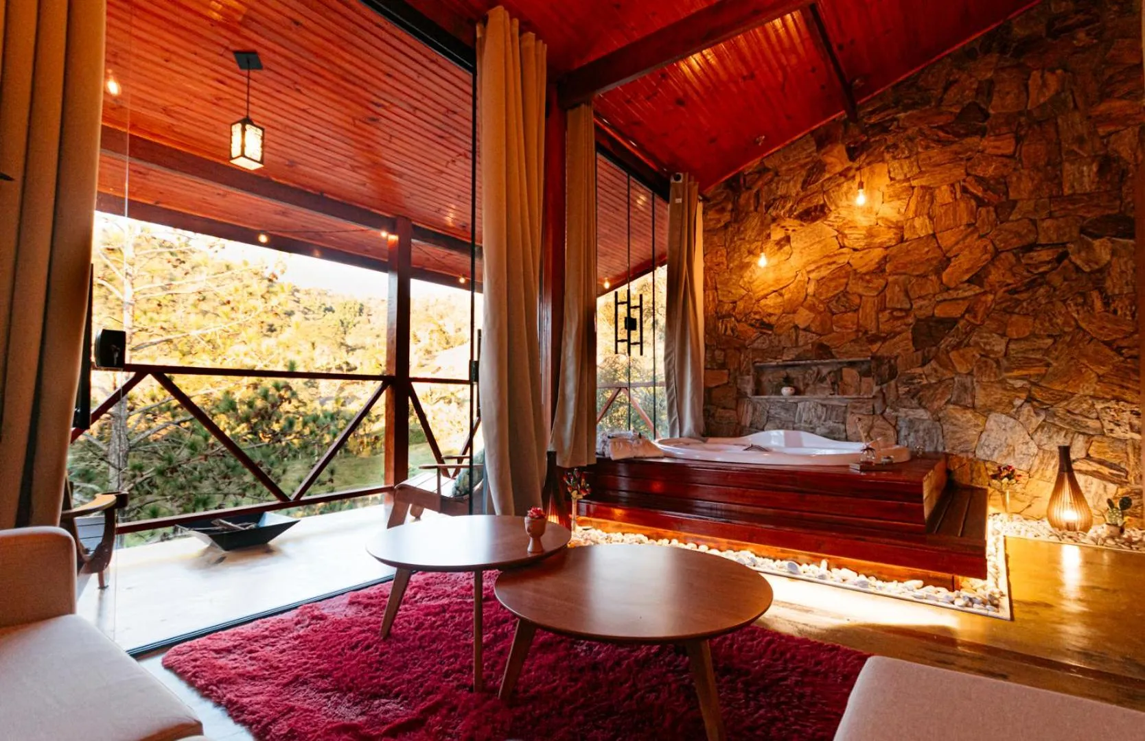 Bed in Pousada Chale Luiz