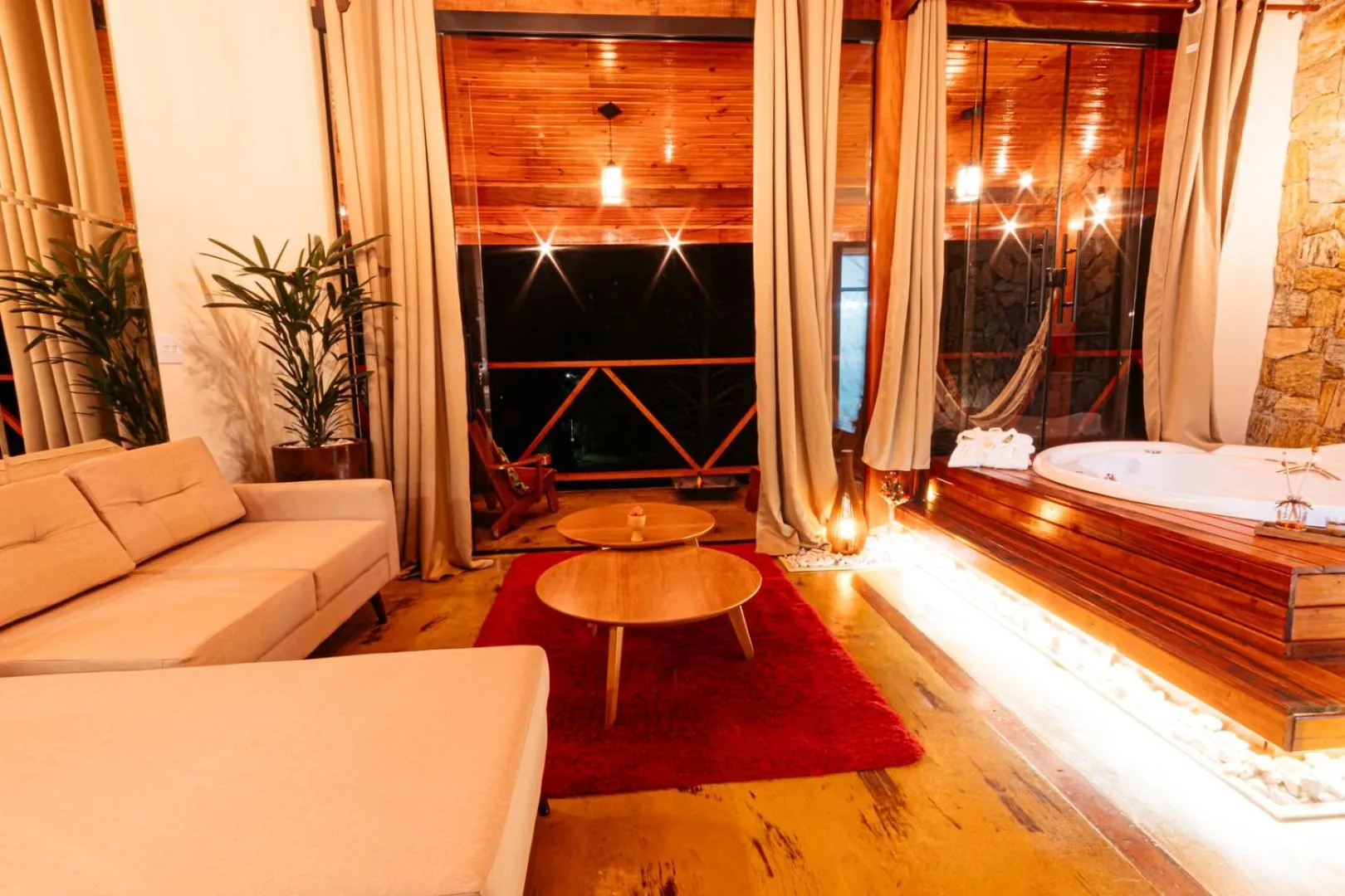 Bed in Pousada Chale Luiz