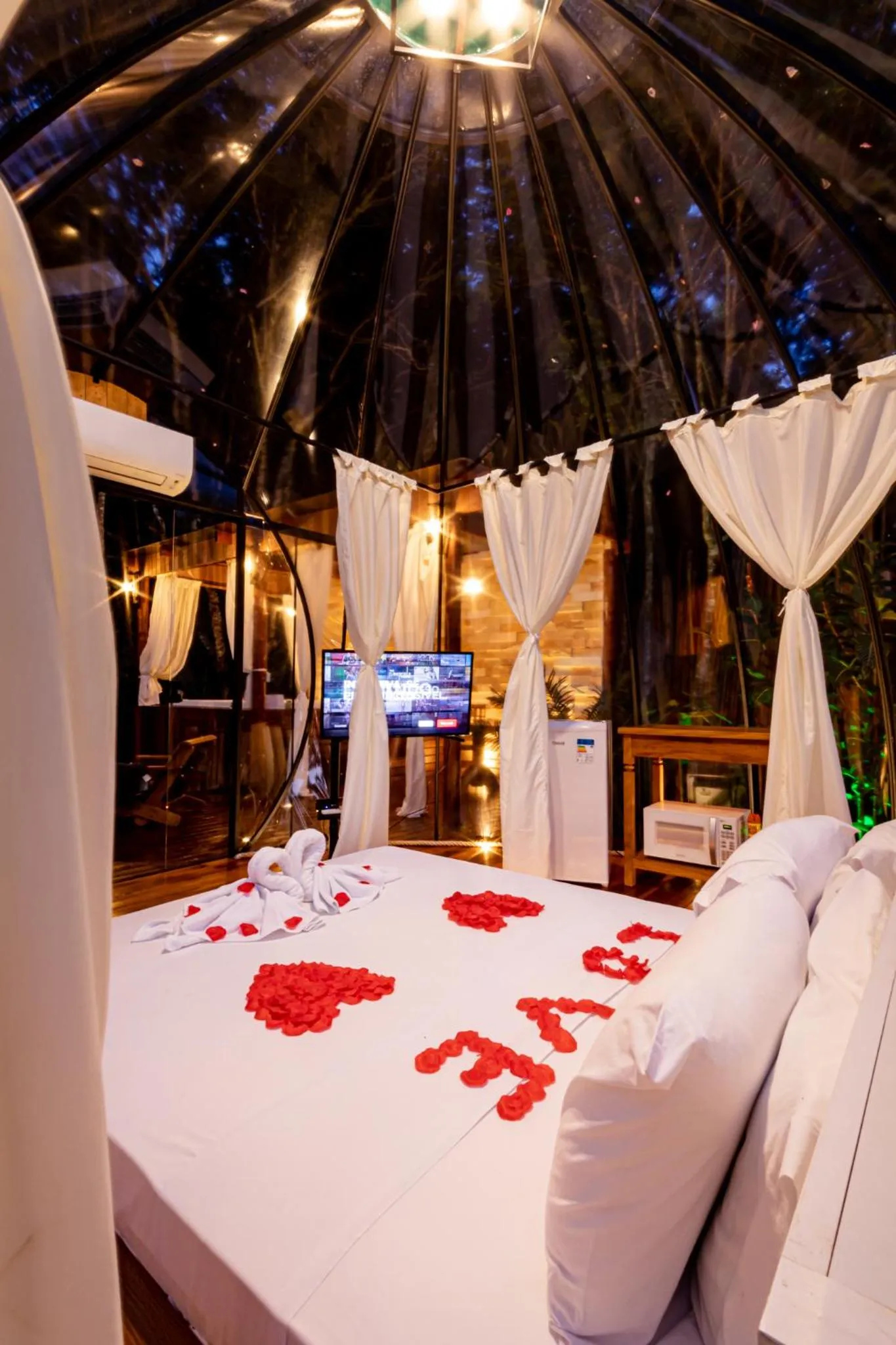 Bed in Pousada Chale Luiz