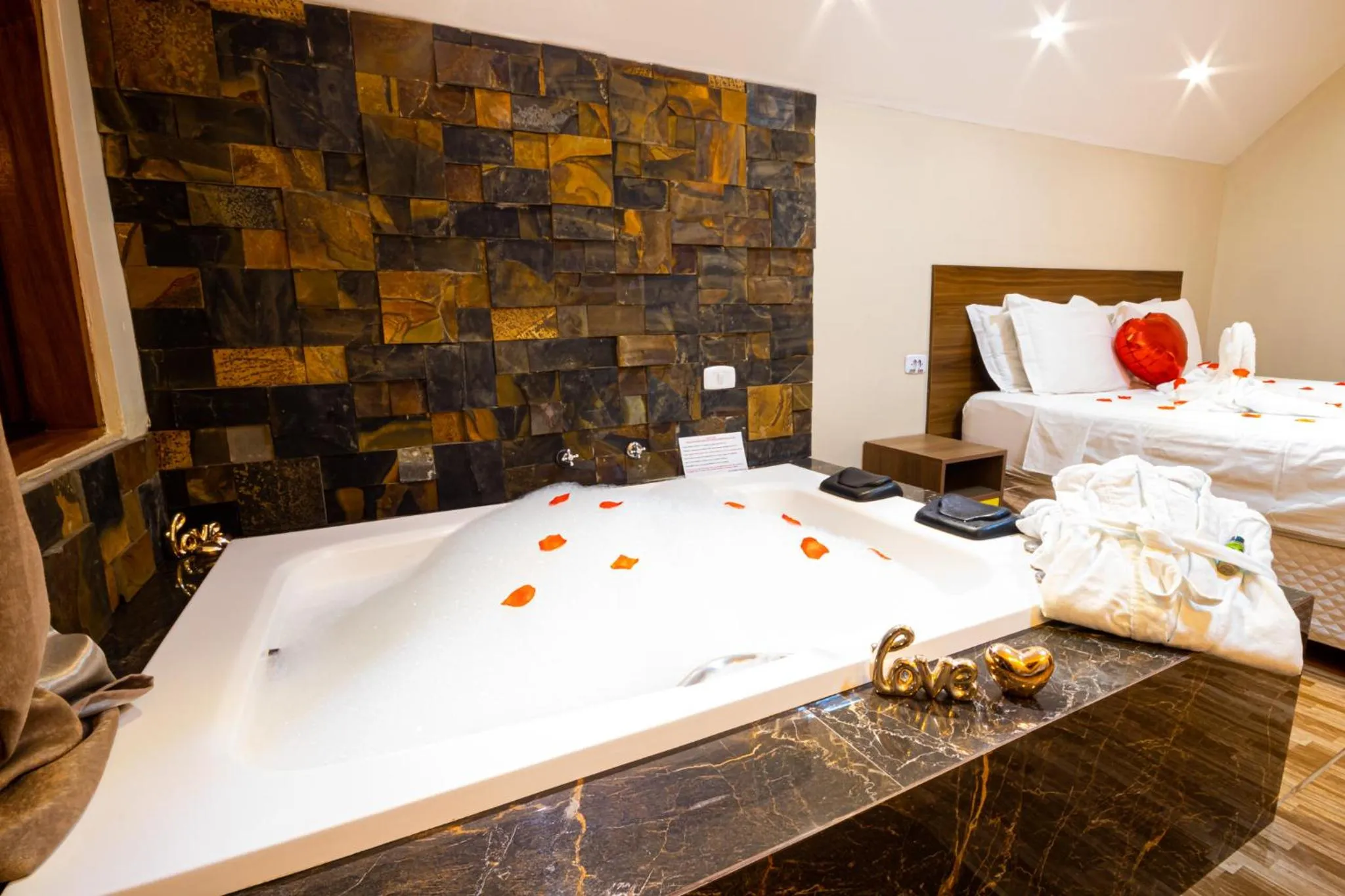 Bed in Pousada Chale Luiz