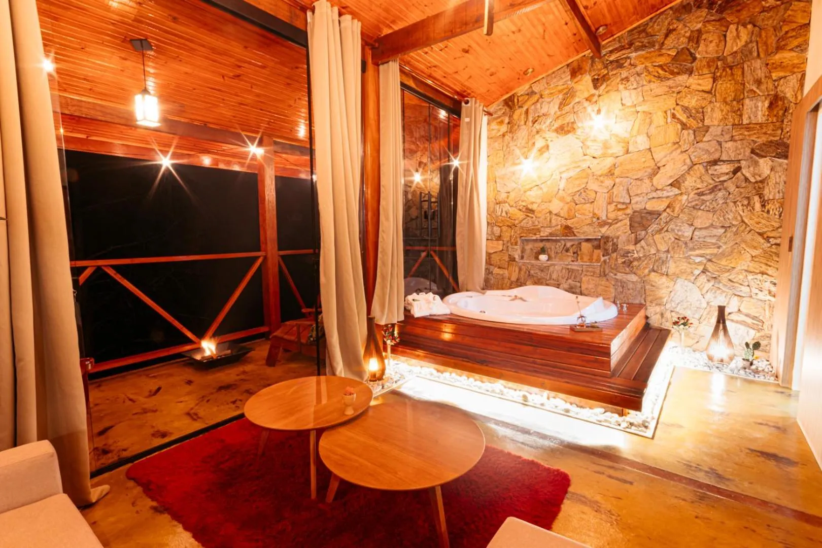 Bed in Pousada Chale Luiz