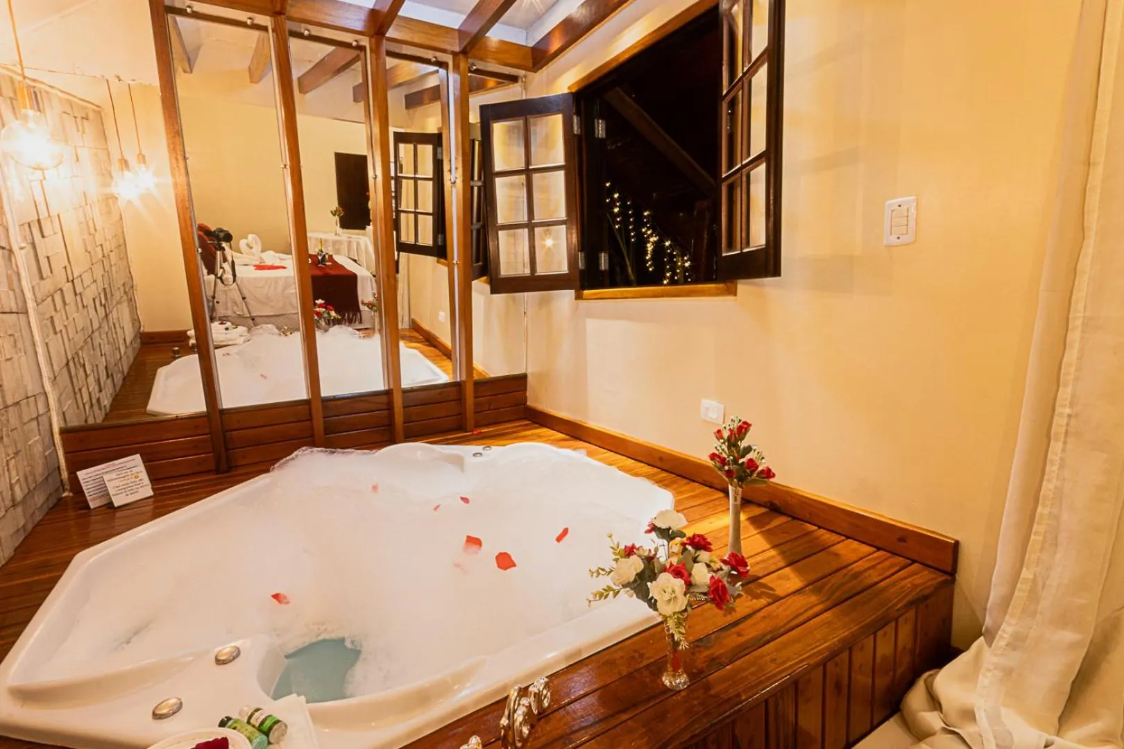 Bed in Pousada Chale Luiz