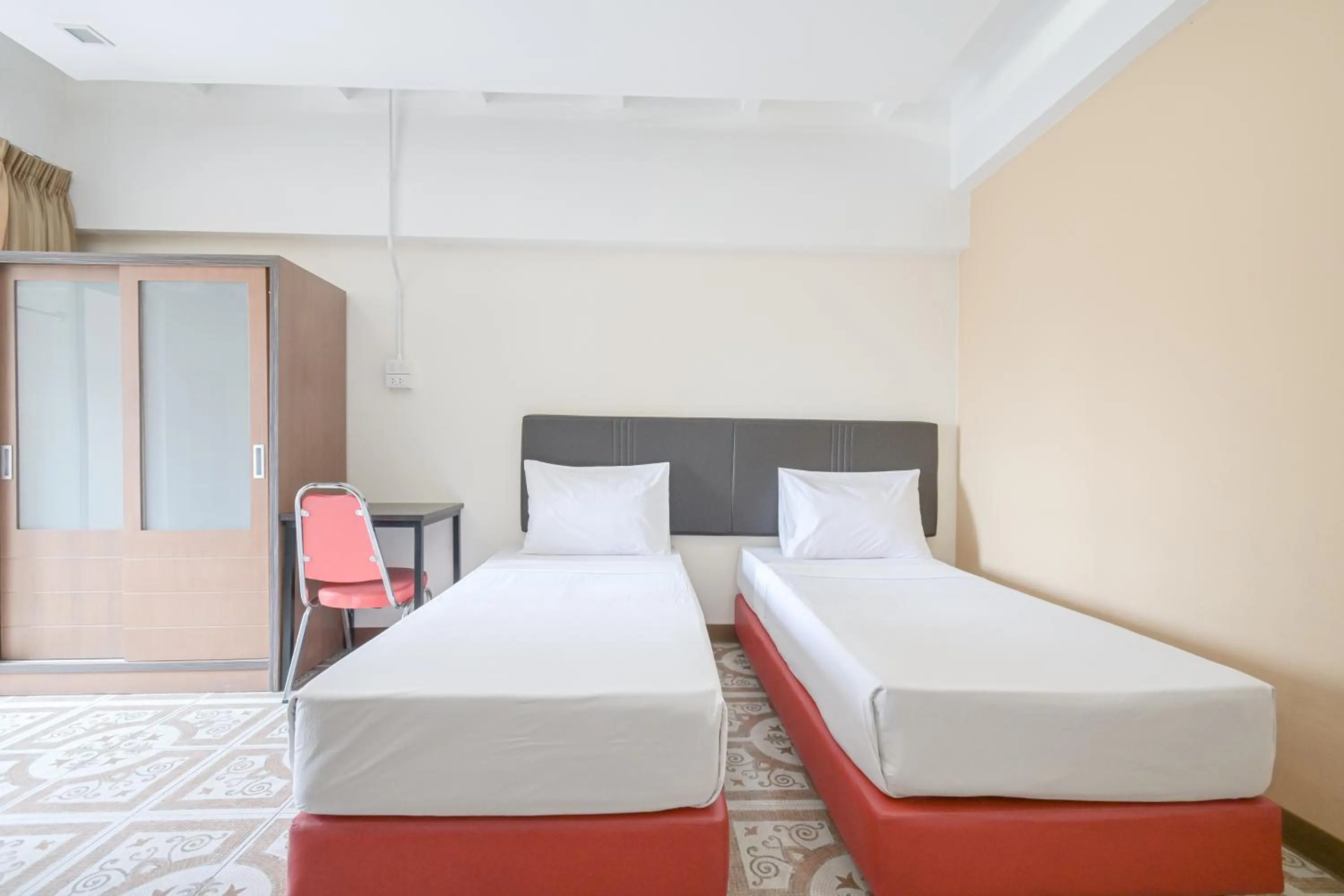 Bed in AC Habitat Bangkok