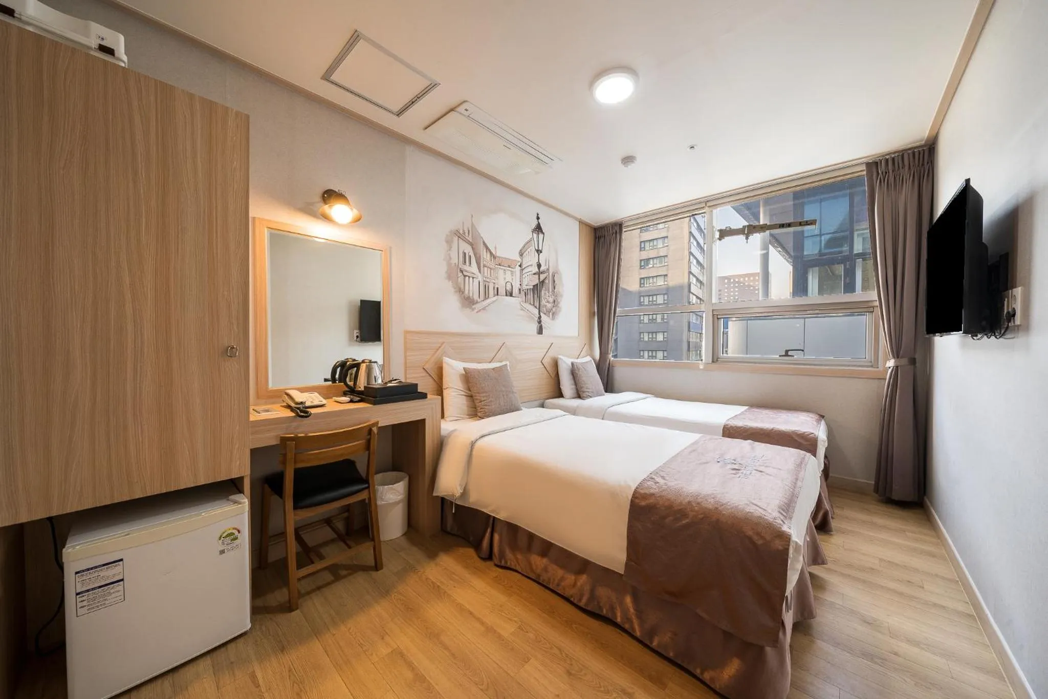 Bed in The Stay Hotel Myeongdong