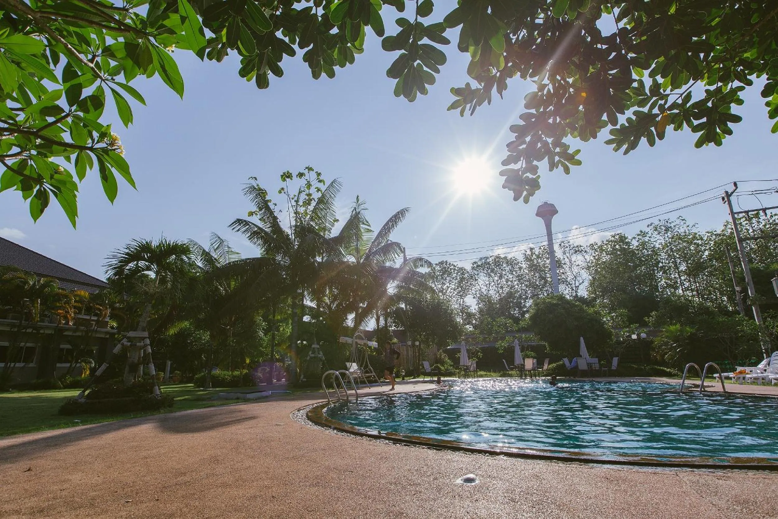 Swimming pool in The Space Airport Hotel Chiang Rai