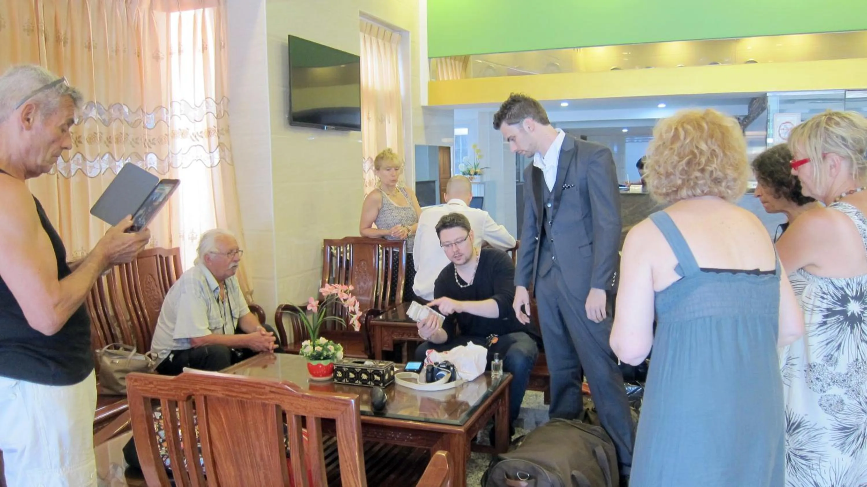 group of guests in Kaung Myint Hotel