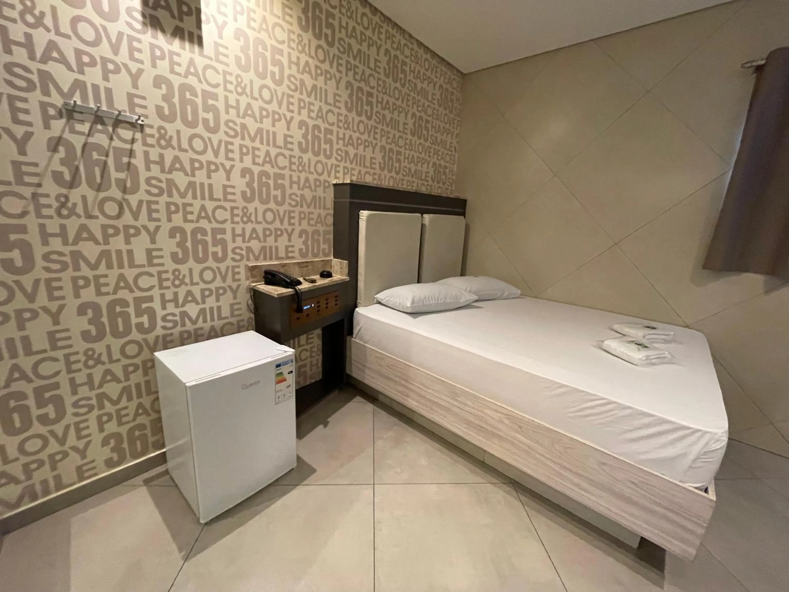 Bed in Hotel Estrela Carapicuíba