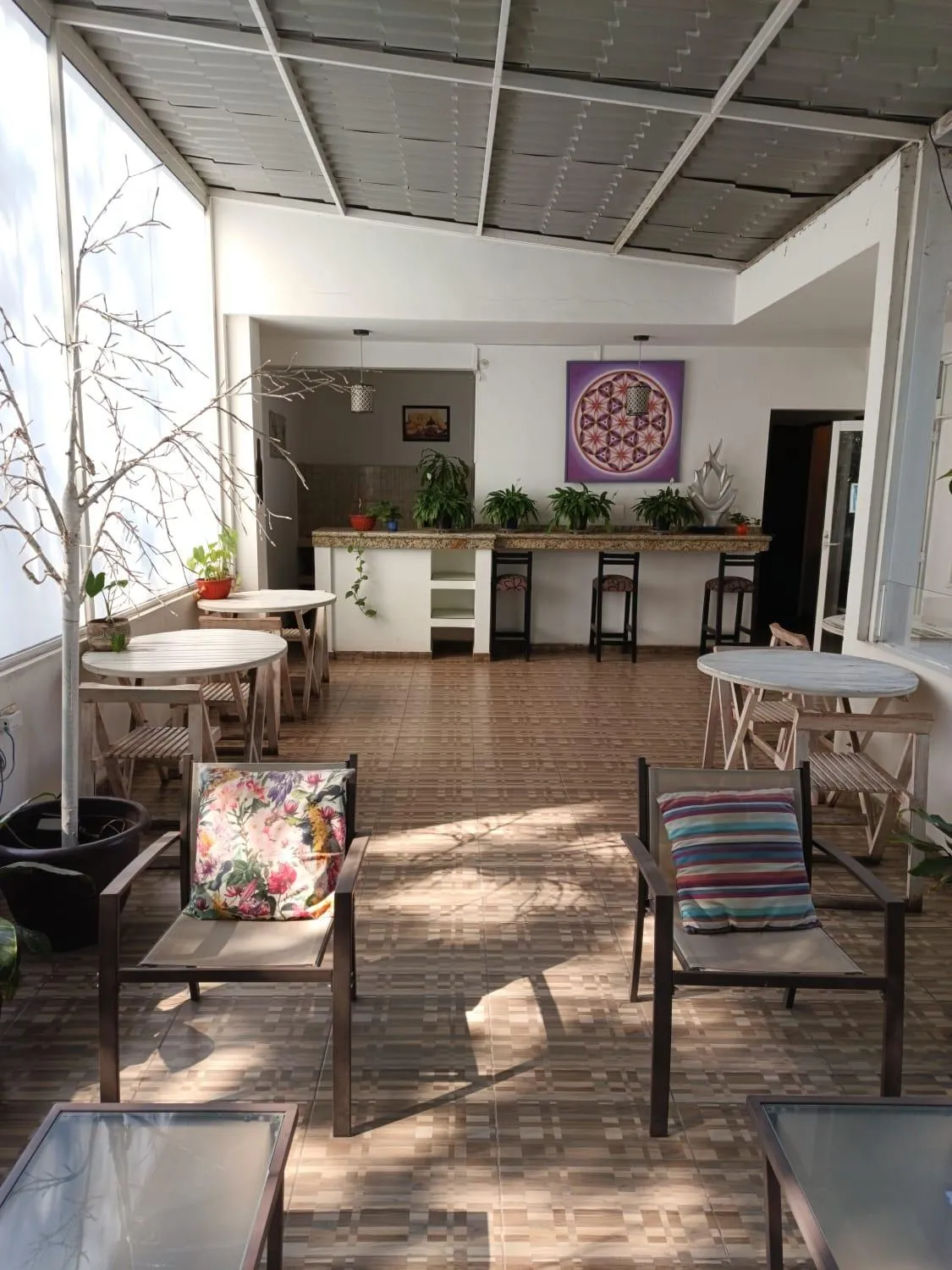 Seating area in Hotel Condesa 185