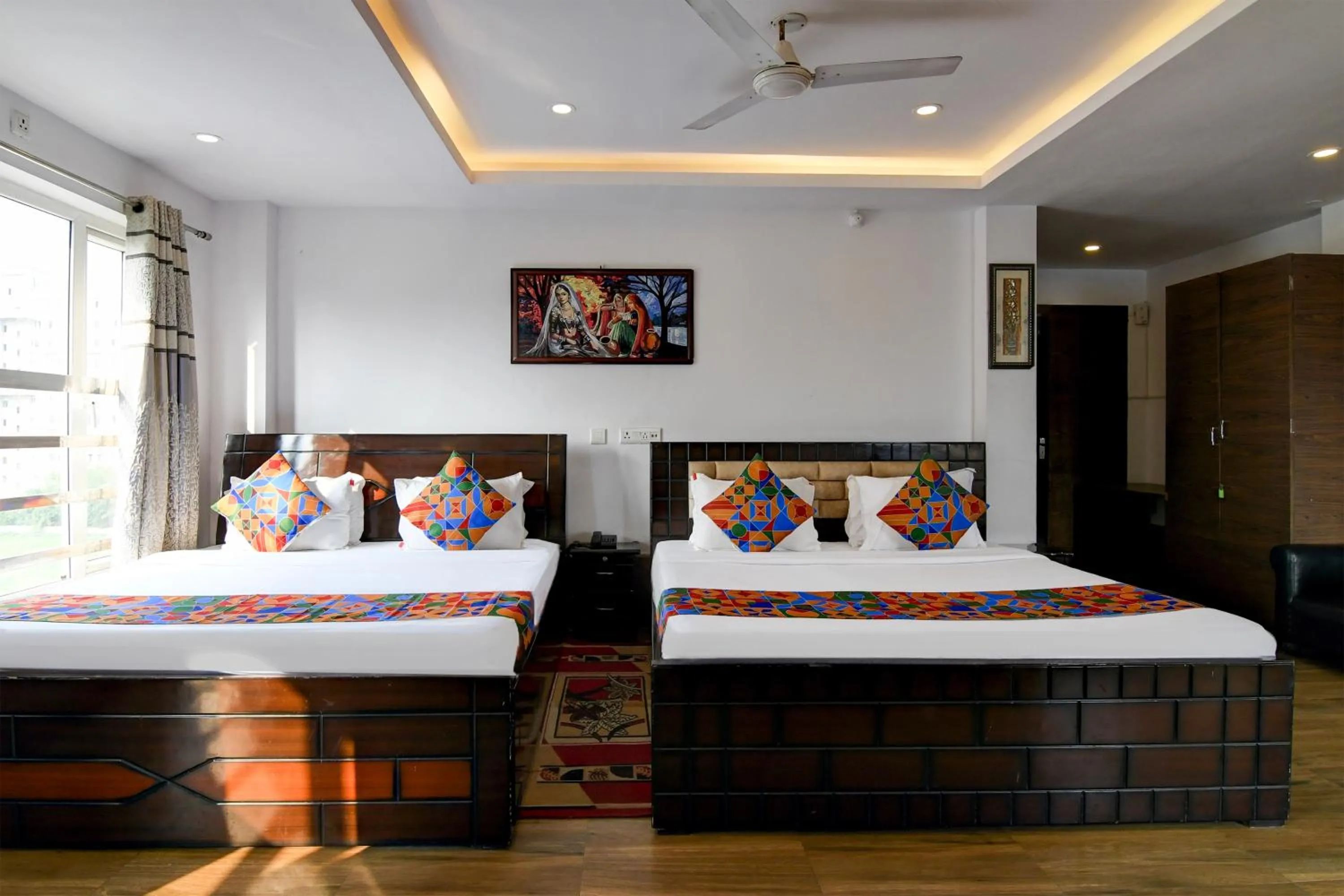 Bed in FabHotel Prime Eco Park - New Town