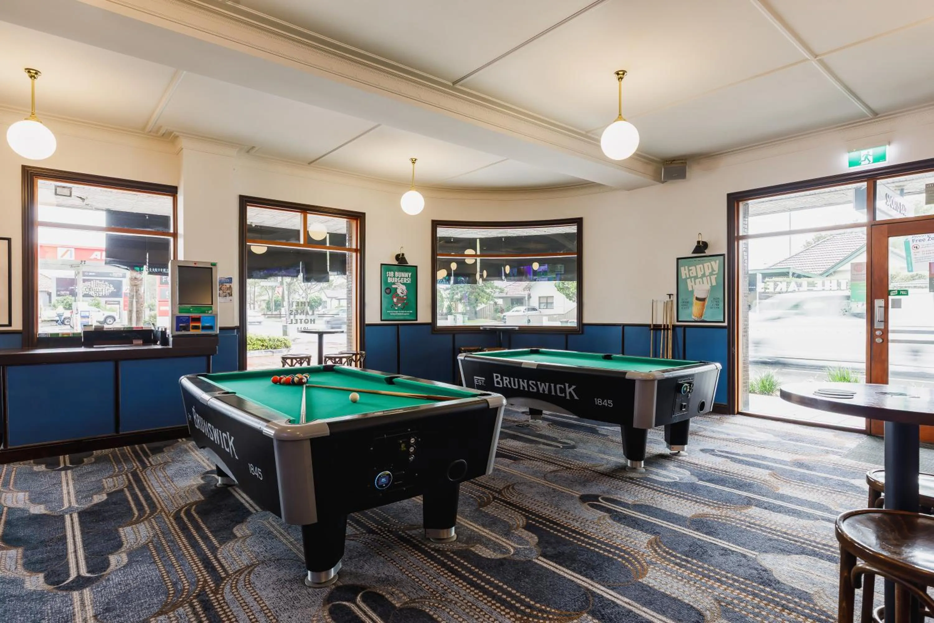 Billiard in The Lakes Hotel, Rosebery