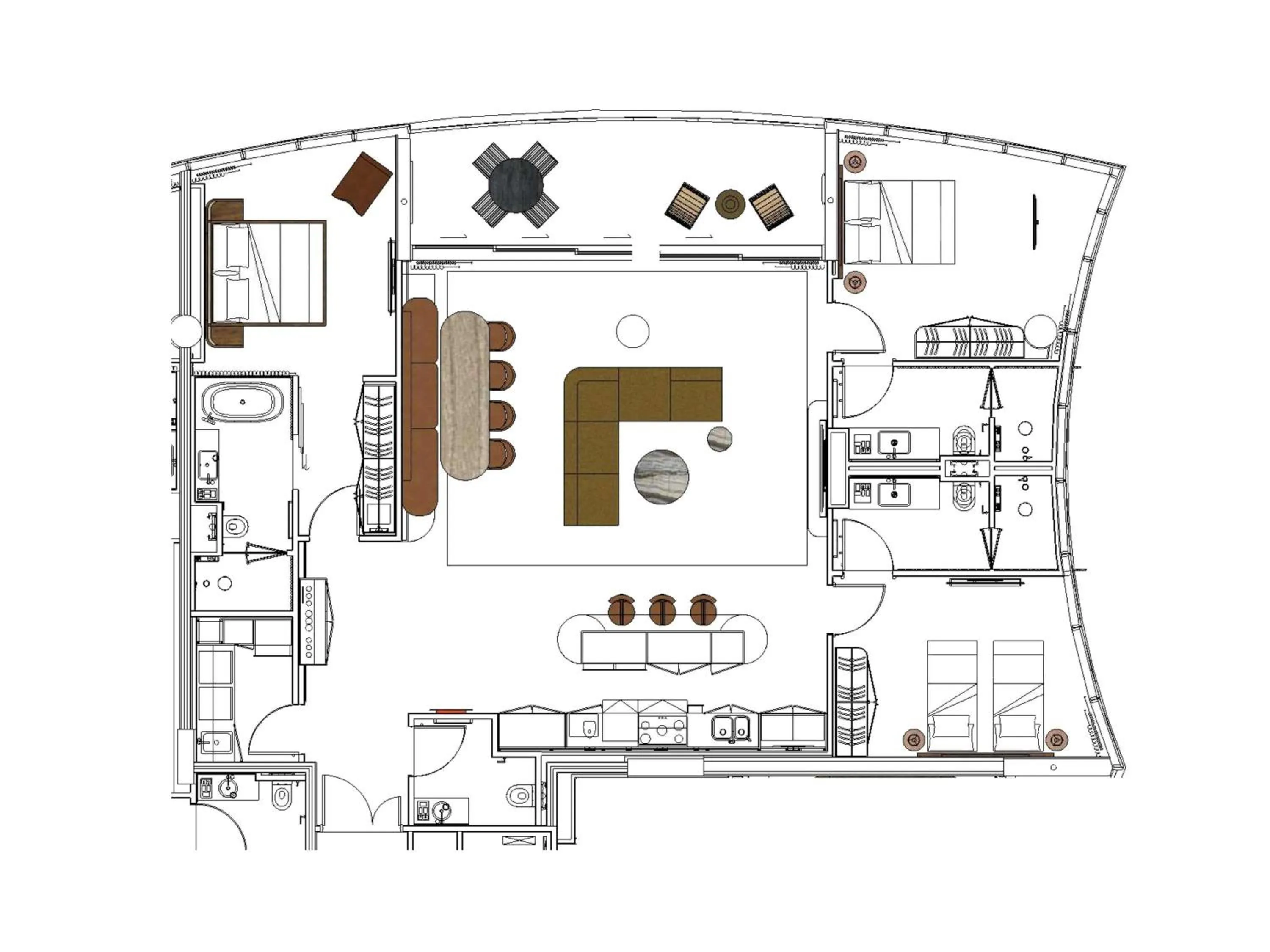 Bedroom in Mondrian Gold Coast