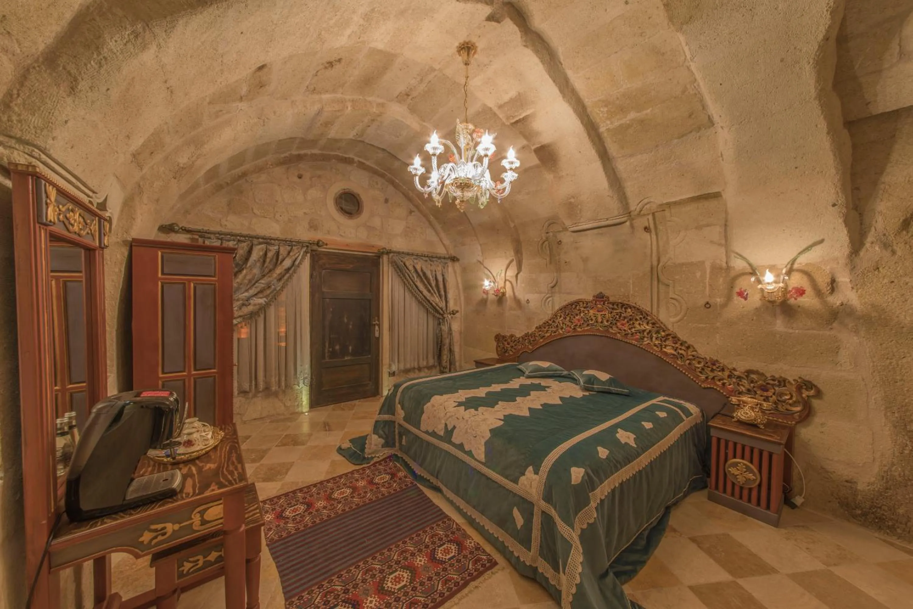 Photo of the whole room, Bed in Elika Cave Suites & Spa