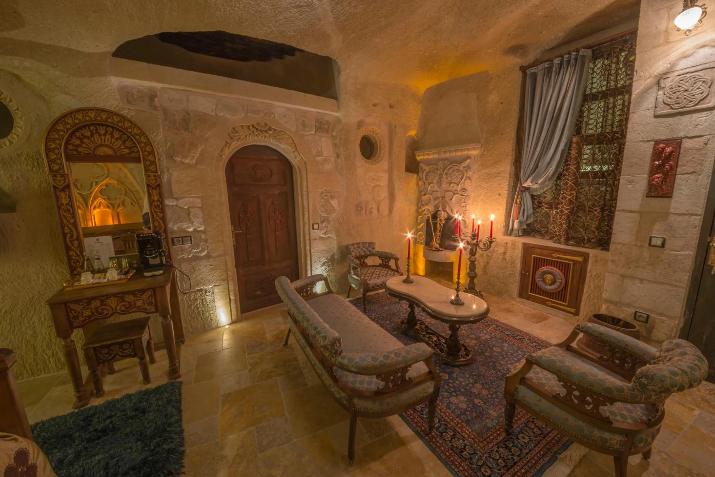 Living room in Elika Cave Suites & Spa