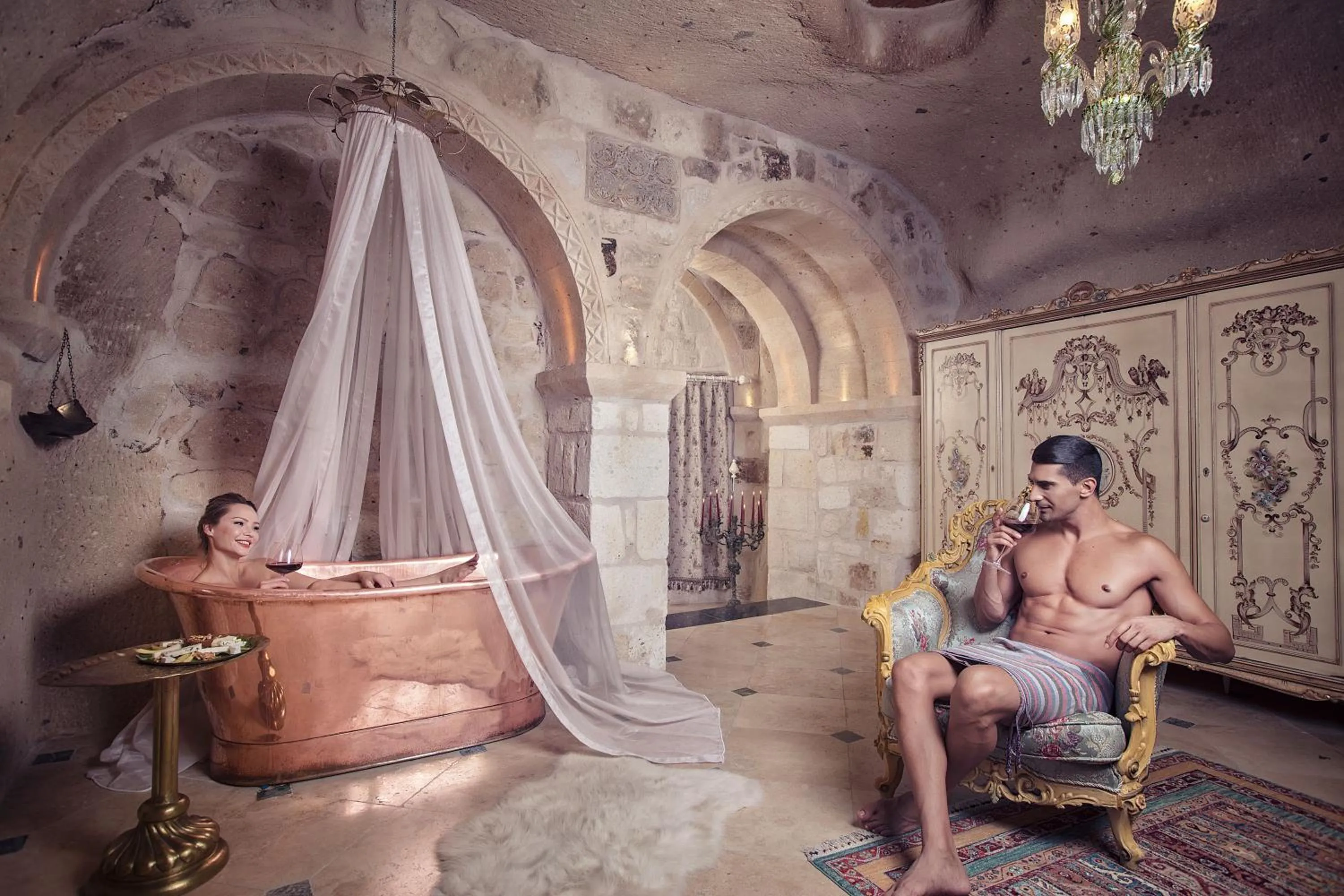 Decorative detail in Elika Cave Suites & Spa