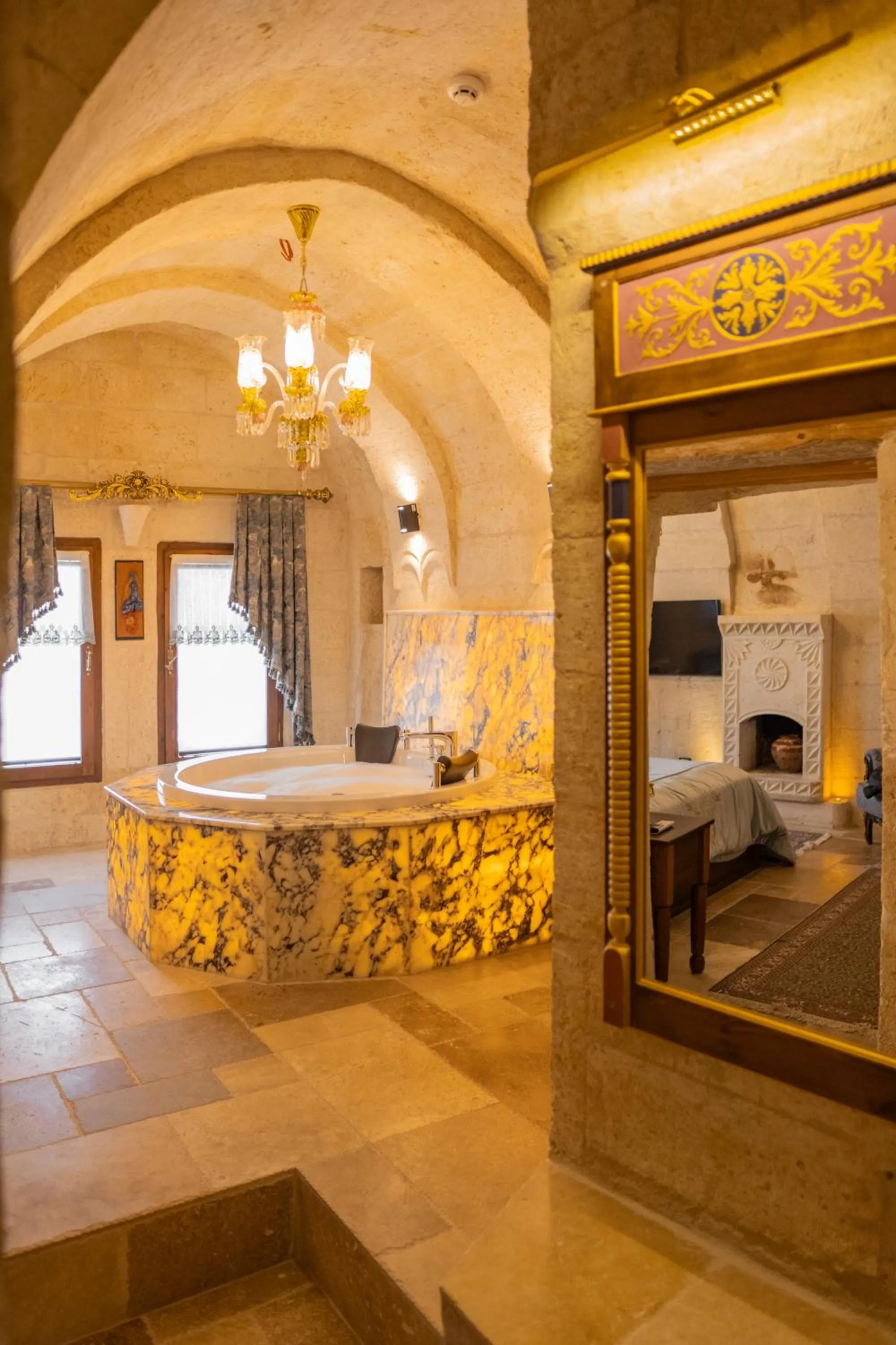 Photo of the whole room, Bed in Elika Cave Suites & Spa