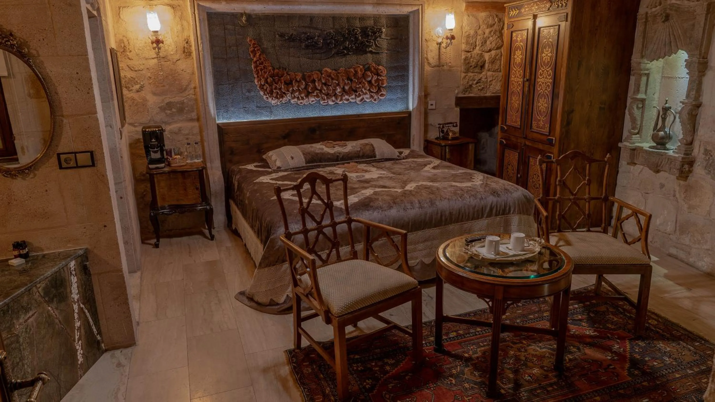 Photo of the whole room, Bed in Elika Cave Suites & Spa