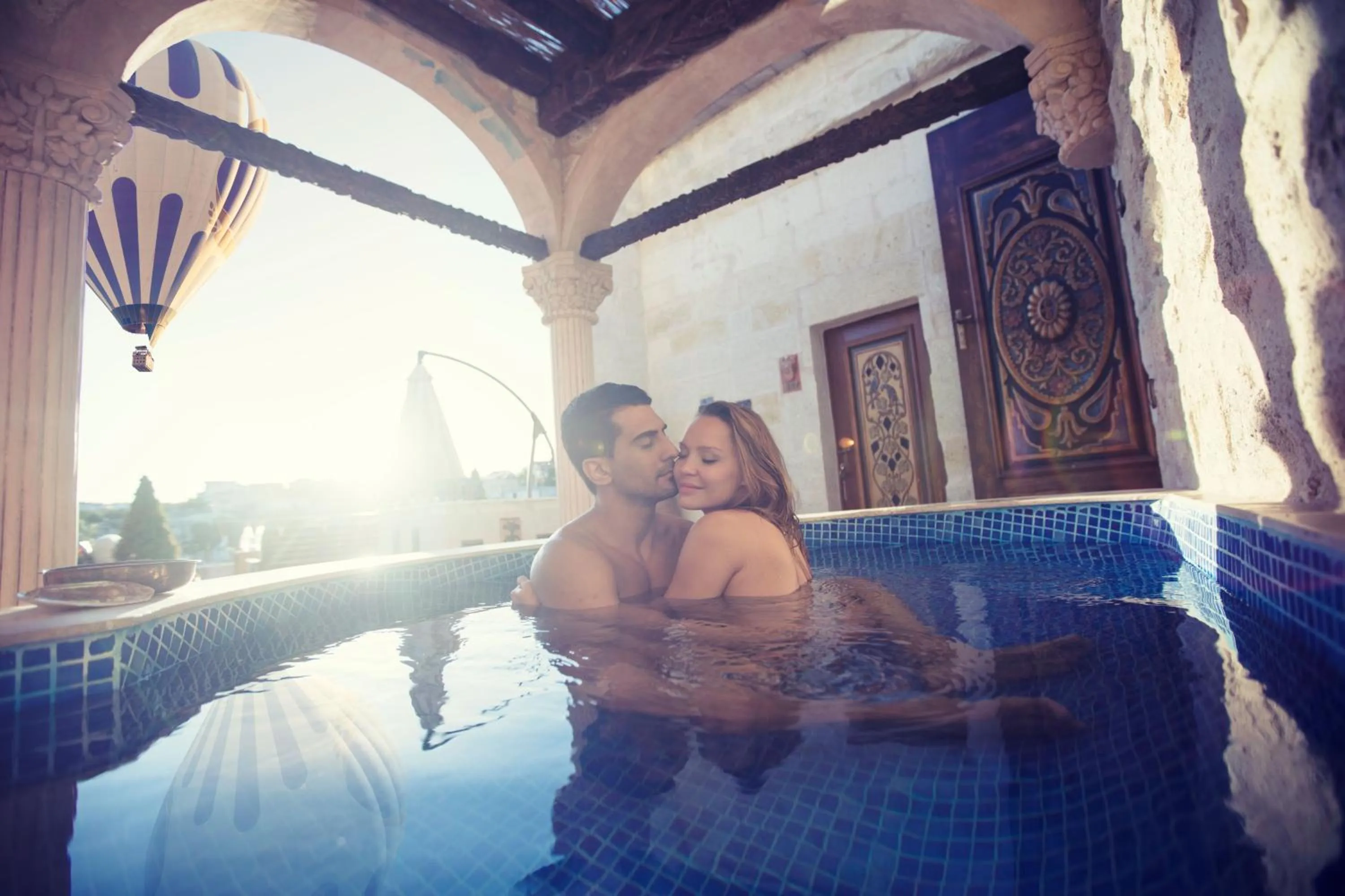 Patio in Elika Cave Suites & Spa