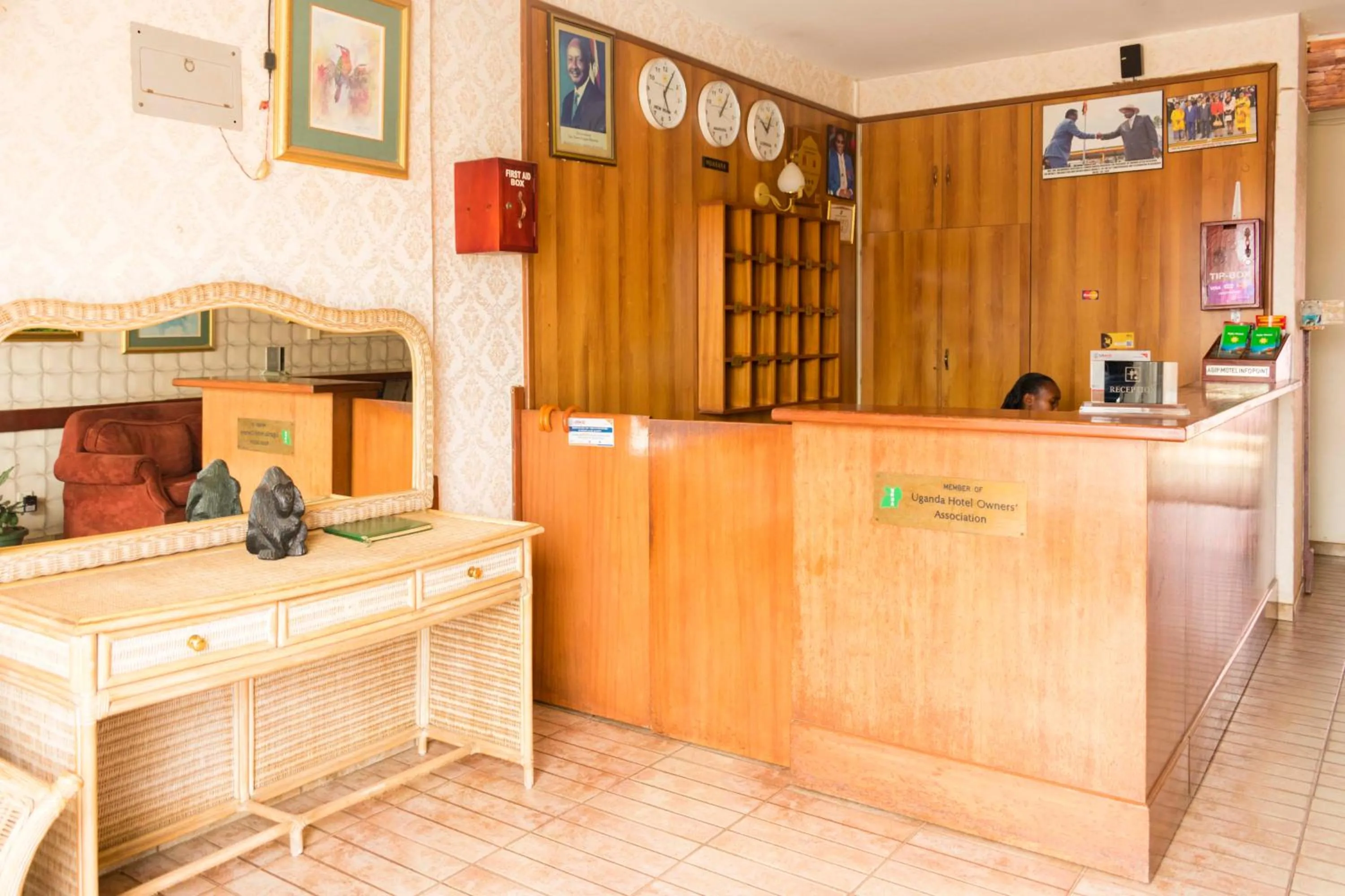 Lobby or reception in Agip Motel Mbarara