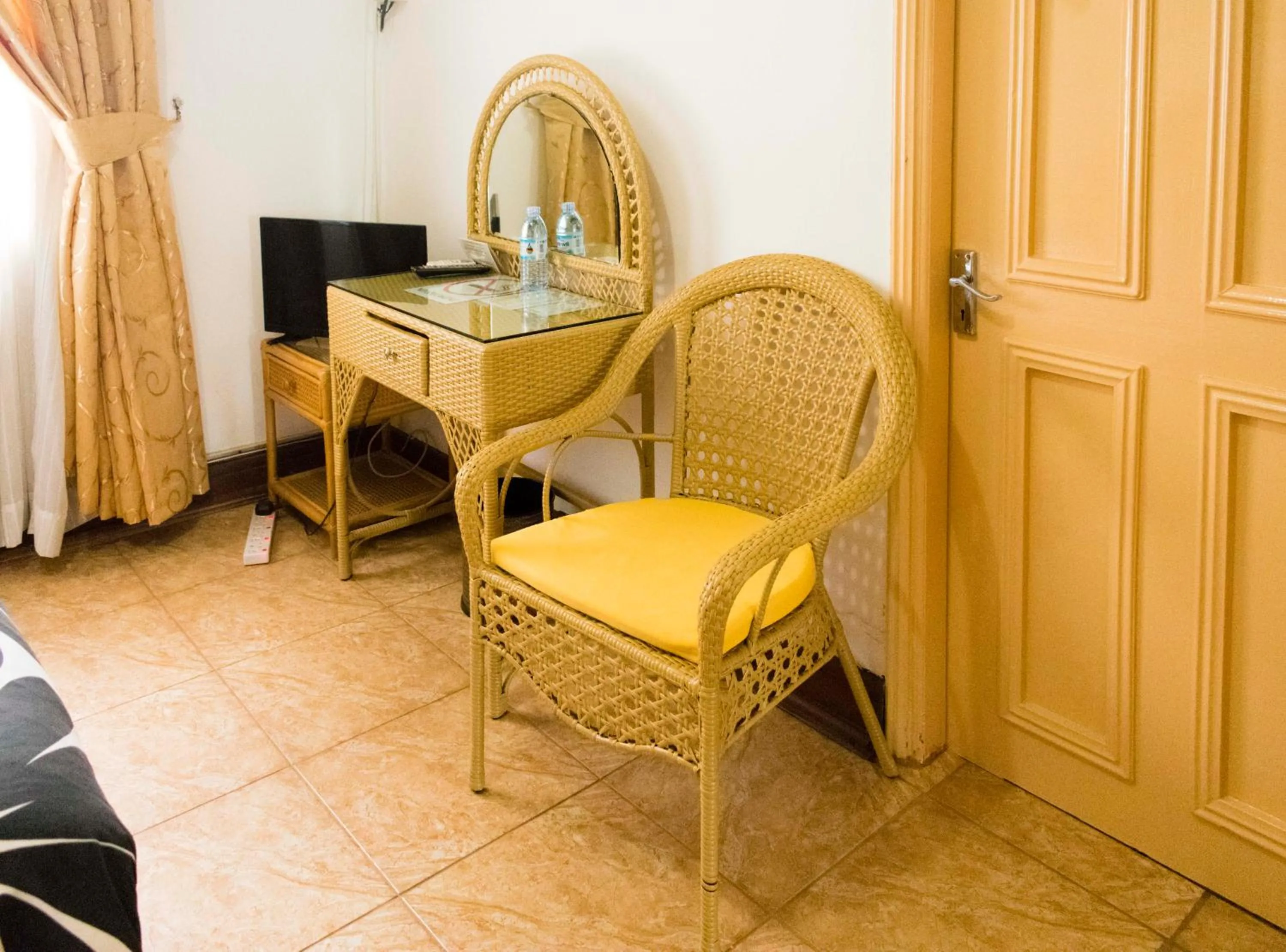 Seating area in Agip Motel Mbarara