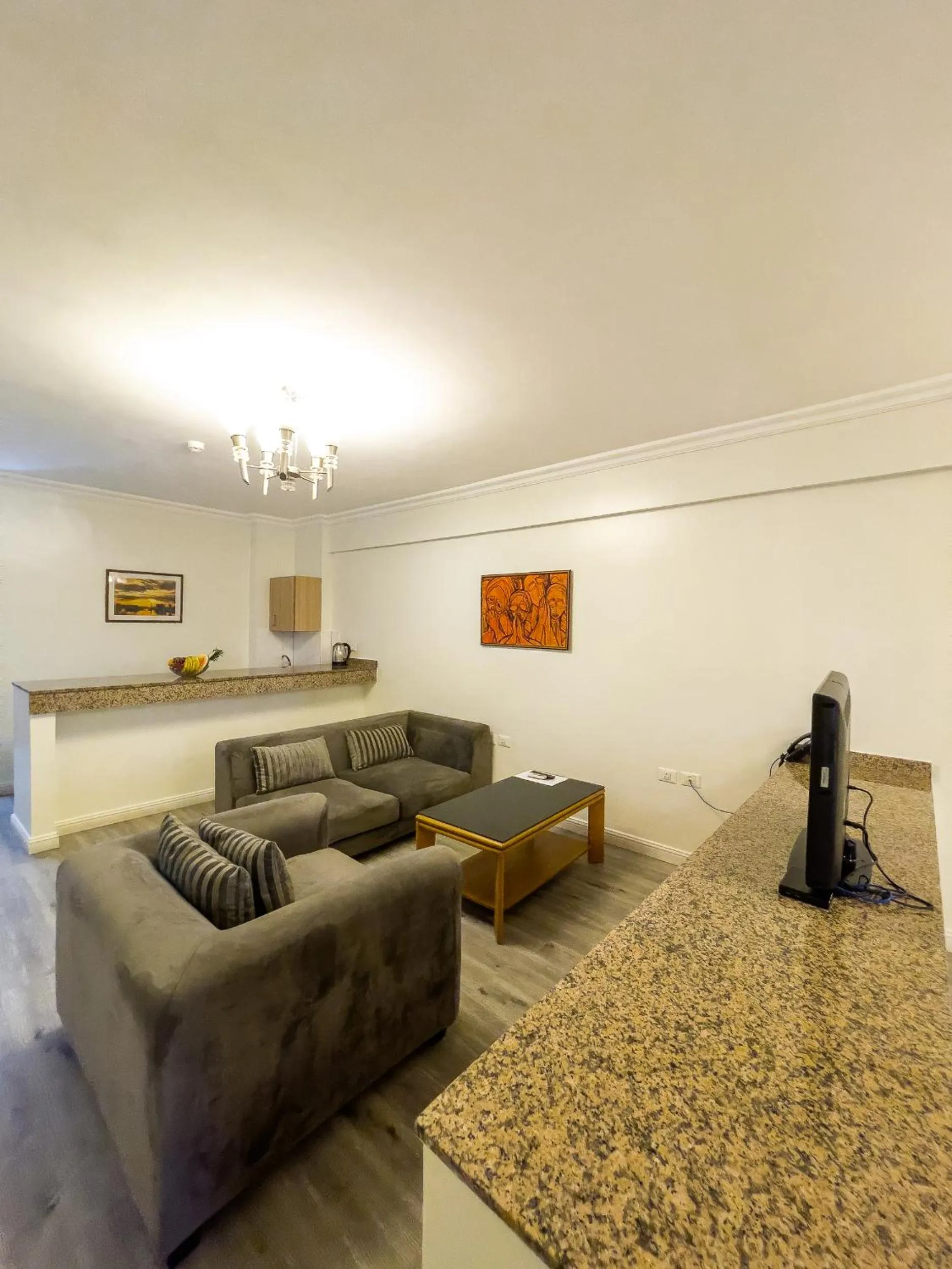 Seating area in Maroko Bayshore Suites