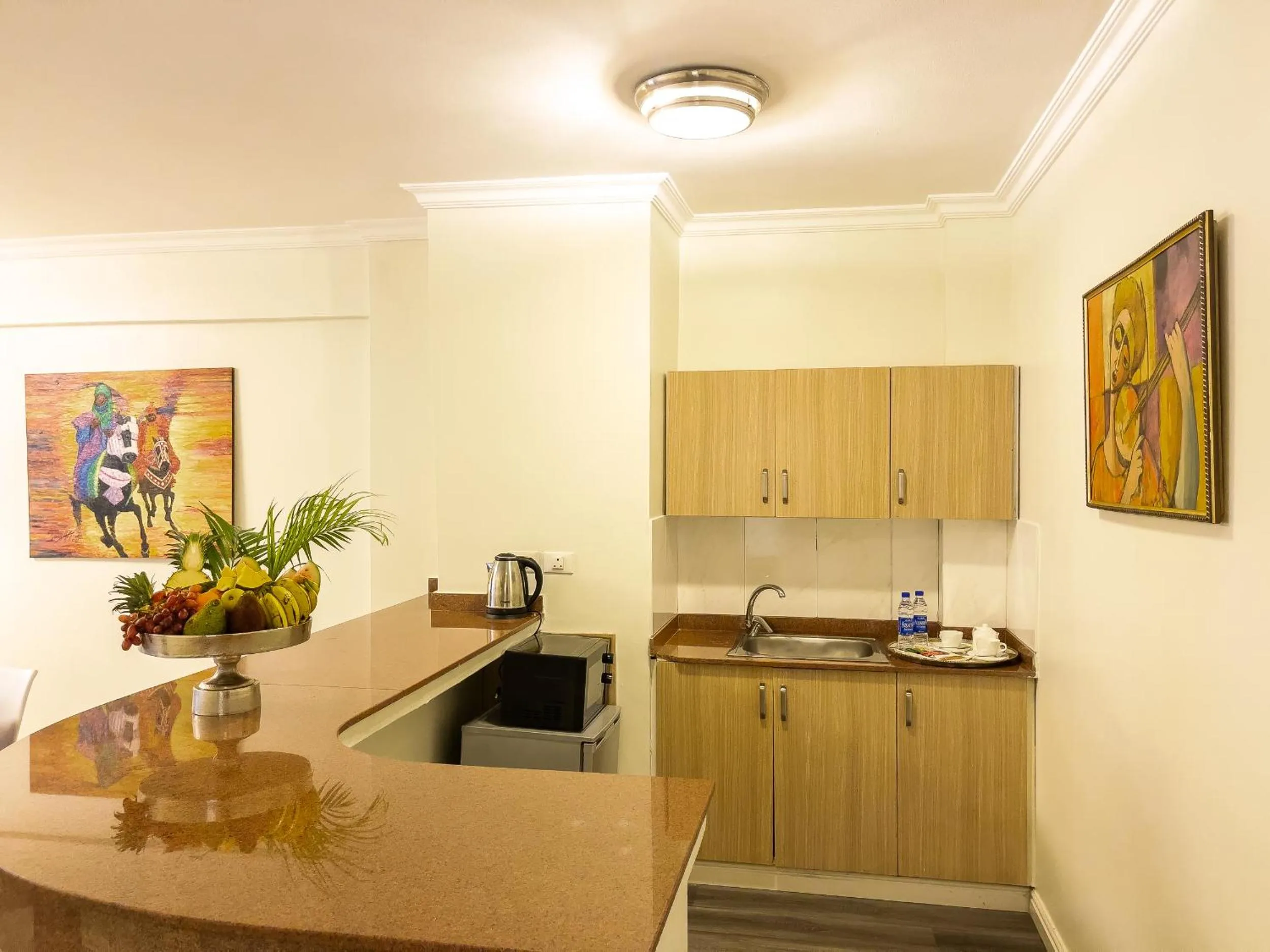 Kitchen or kitchenette in Maroko Bayshore Suites
