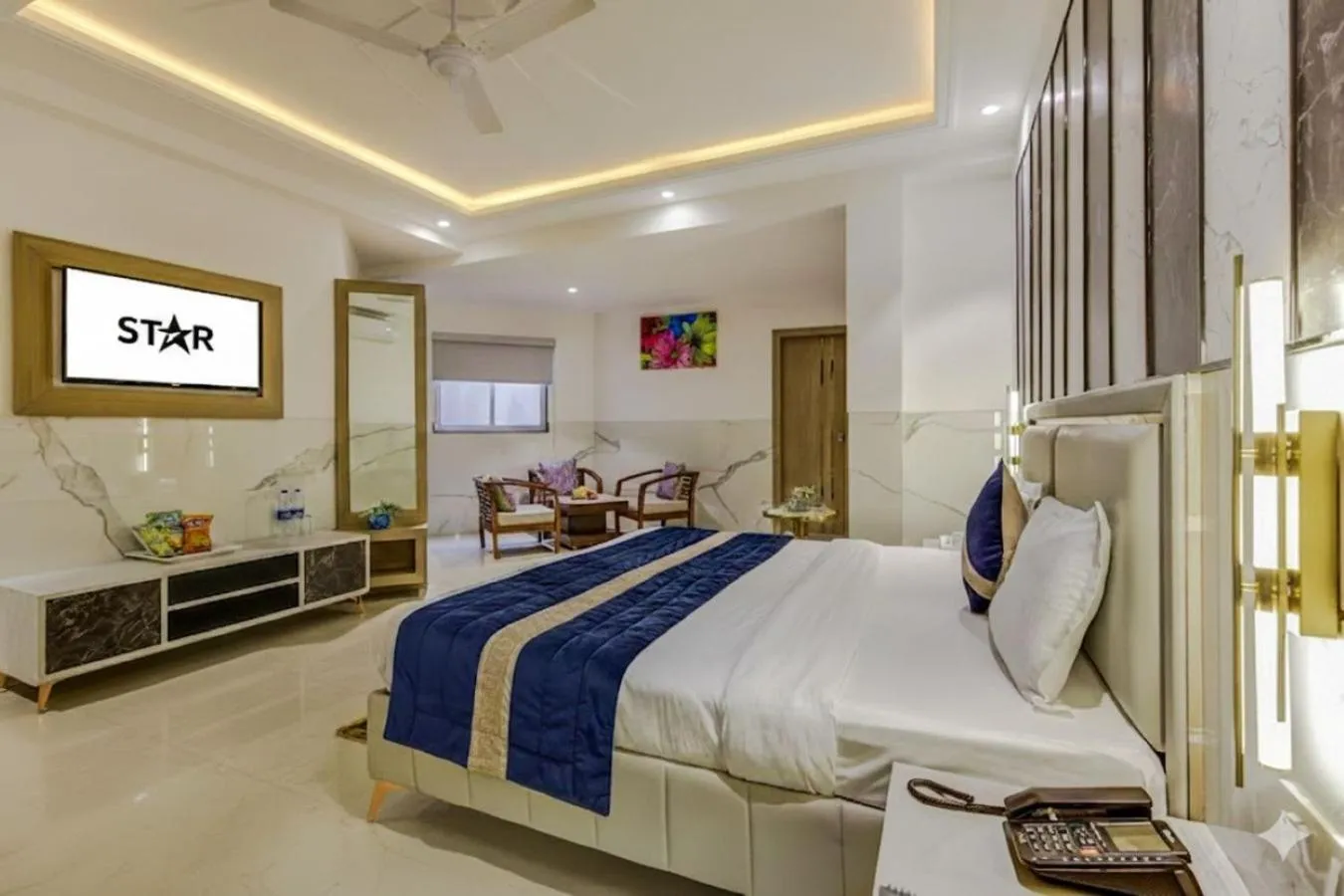 Bedroom, Bed in Hotel DELHI 37 by STAR GROUP