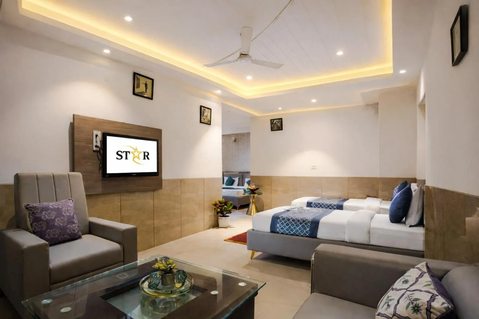 Photo of the whole room, Bed in Hotel DELHI 37 by STAR GROUP