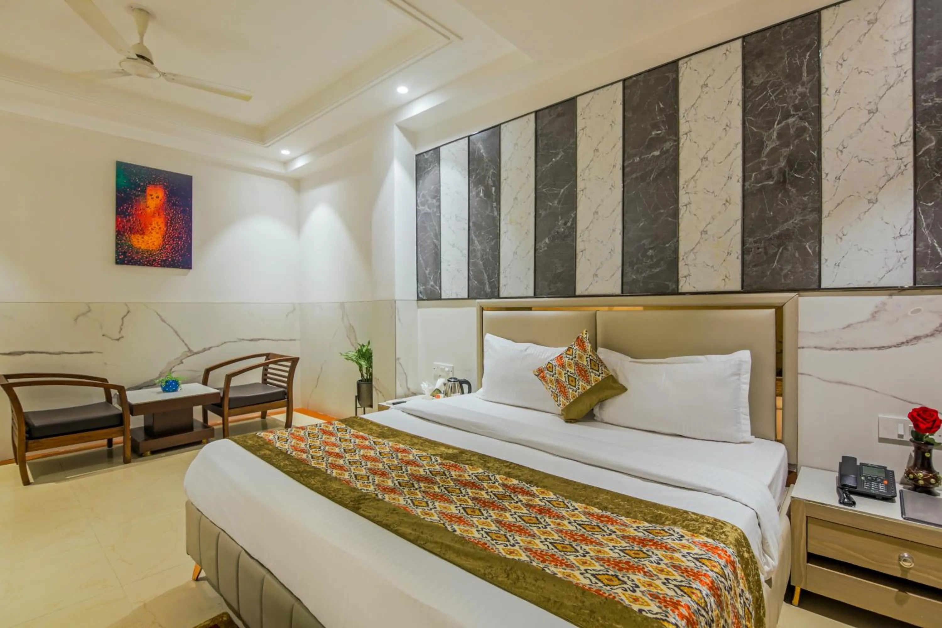Bedroom, Bed in Hotel DELHI 37 by STAR GROUP