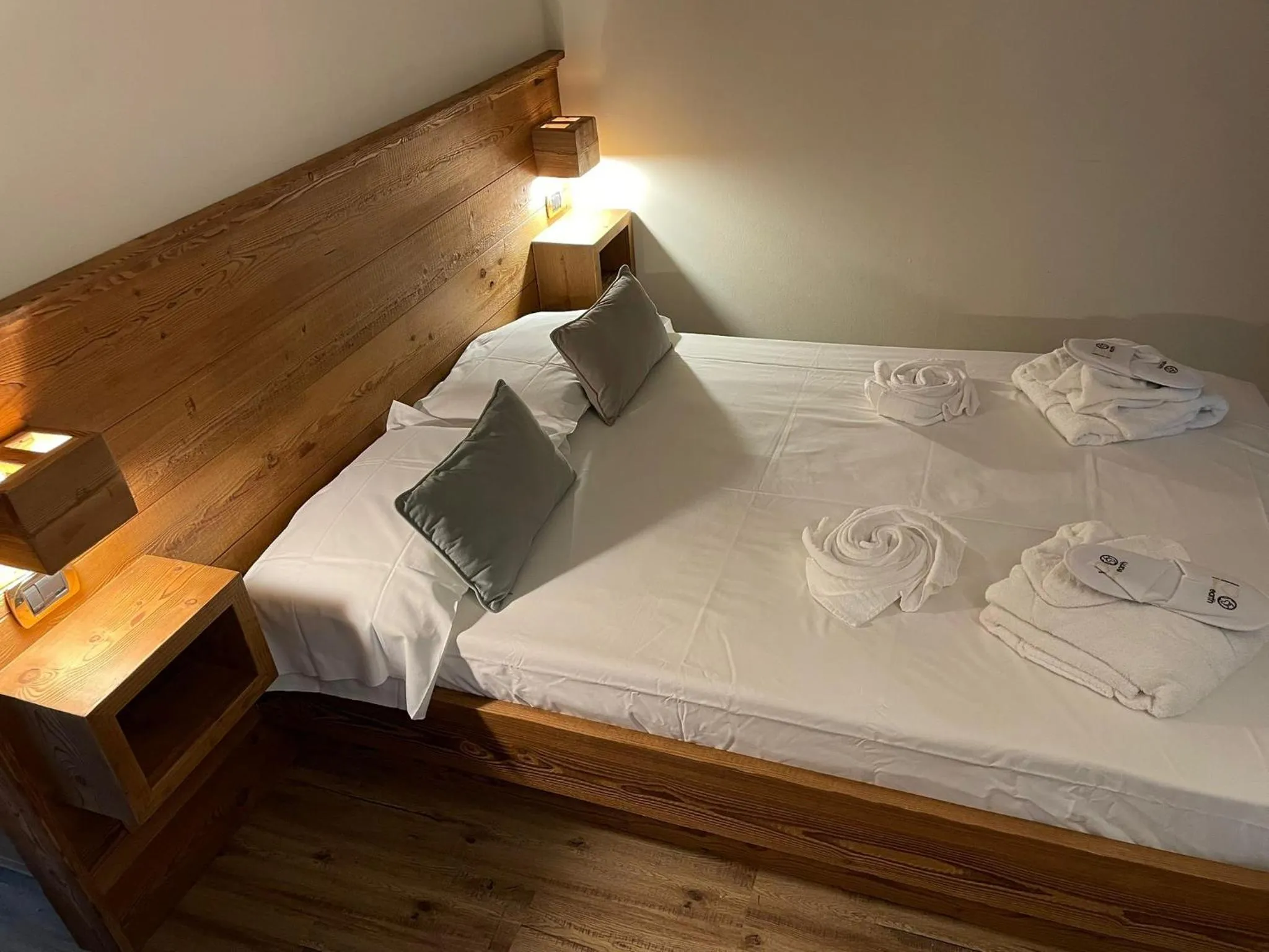 Bed in Hotel Cristallo