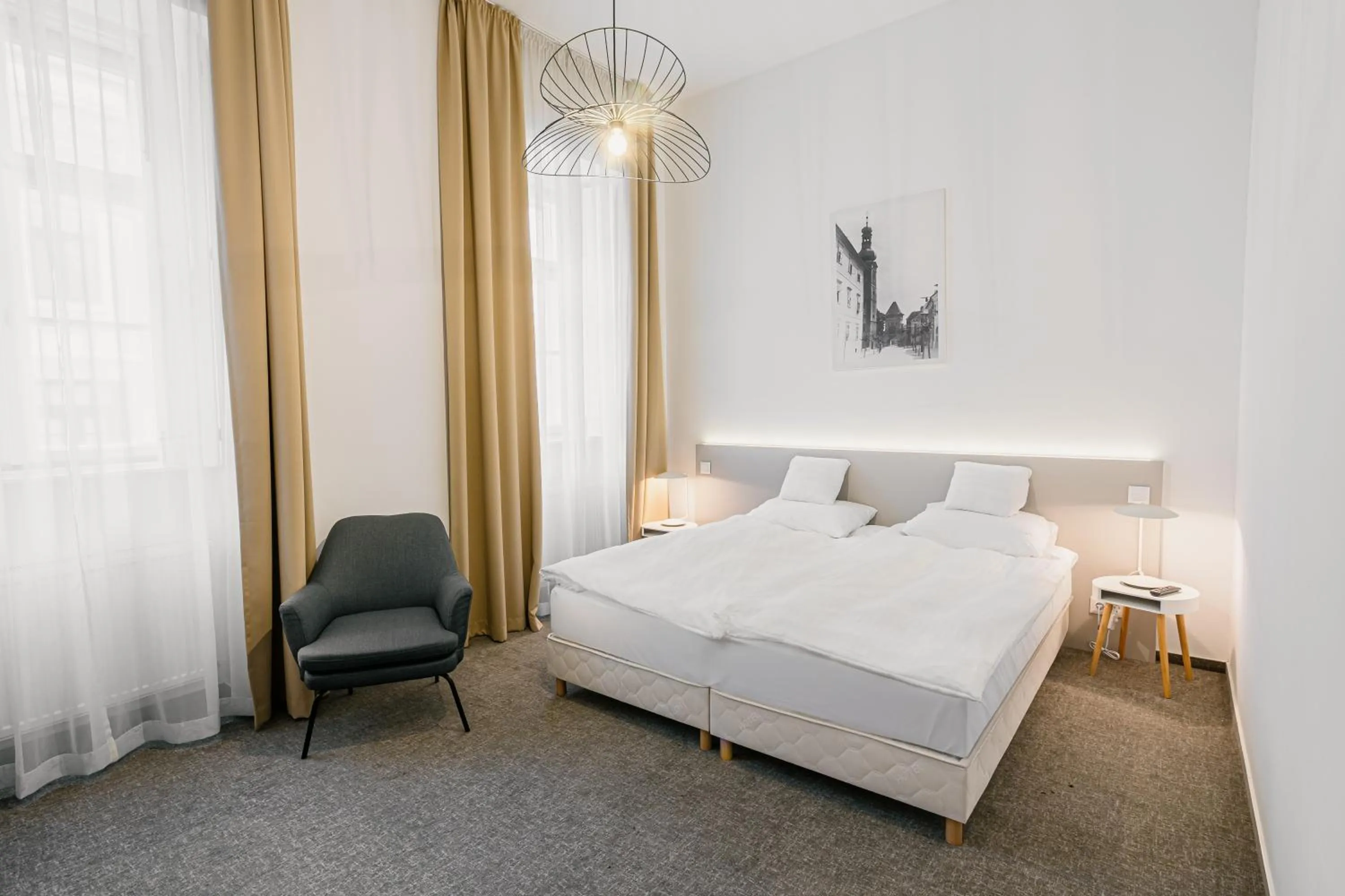 Bed in Hotel Benedict