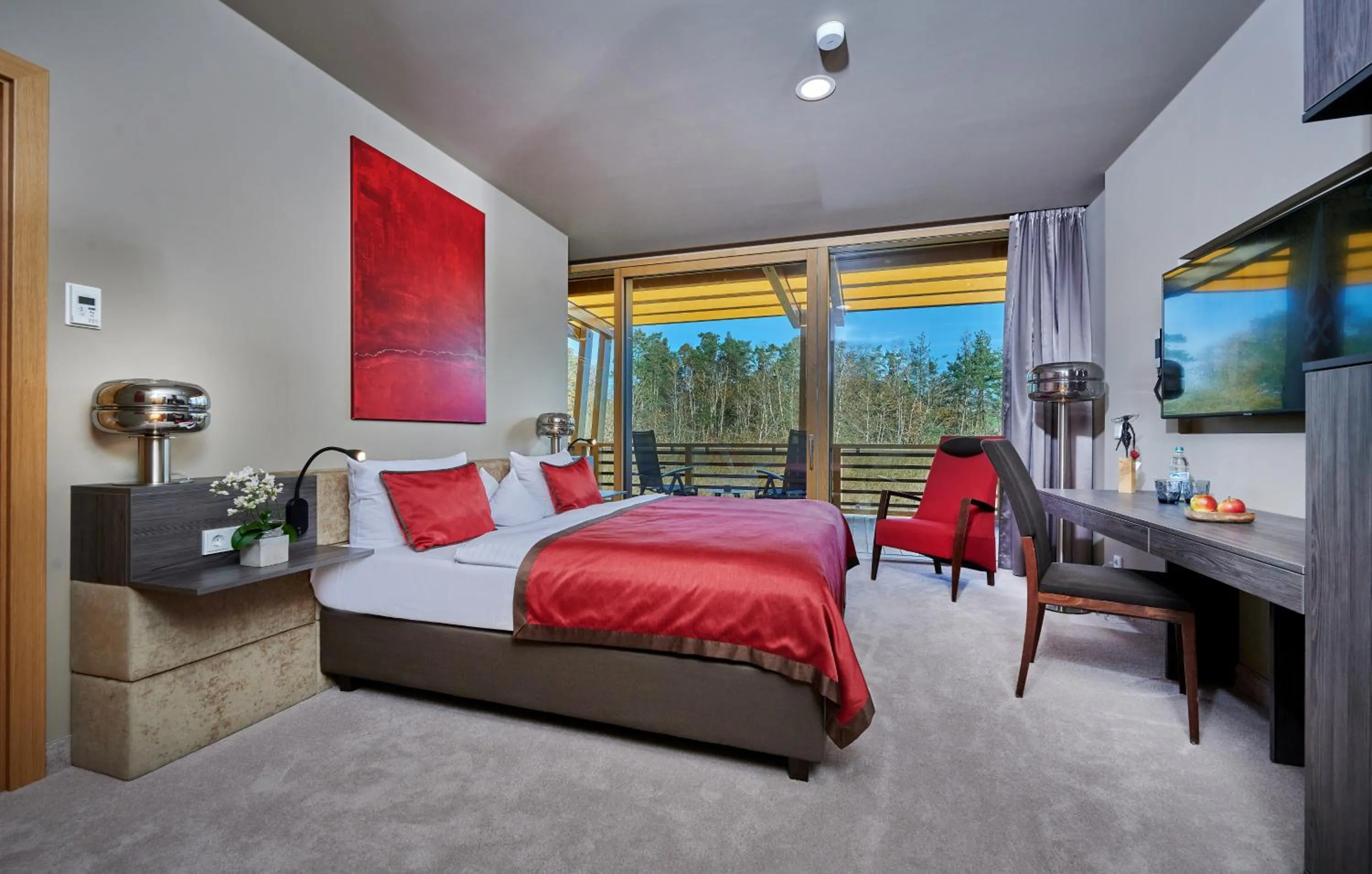 Photo of the whole room, Bed in Der Birkenhof Spa & Genuss Resort