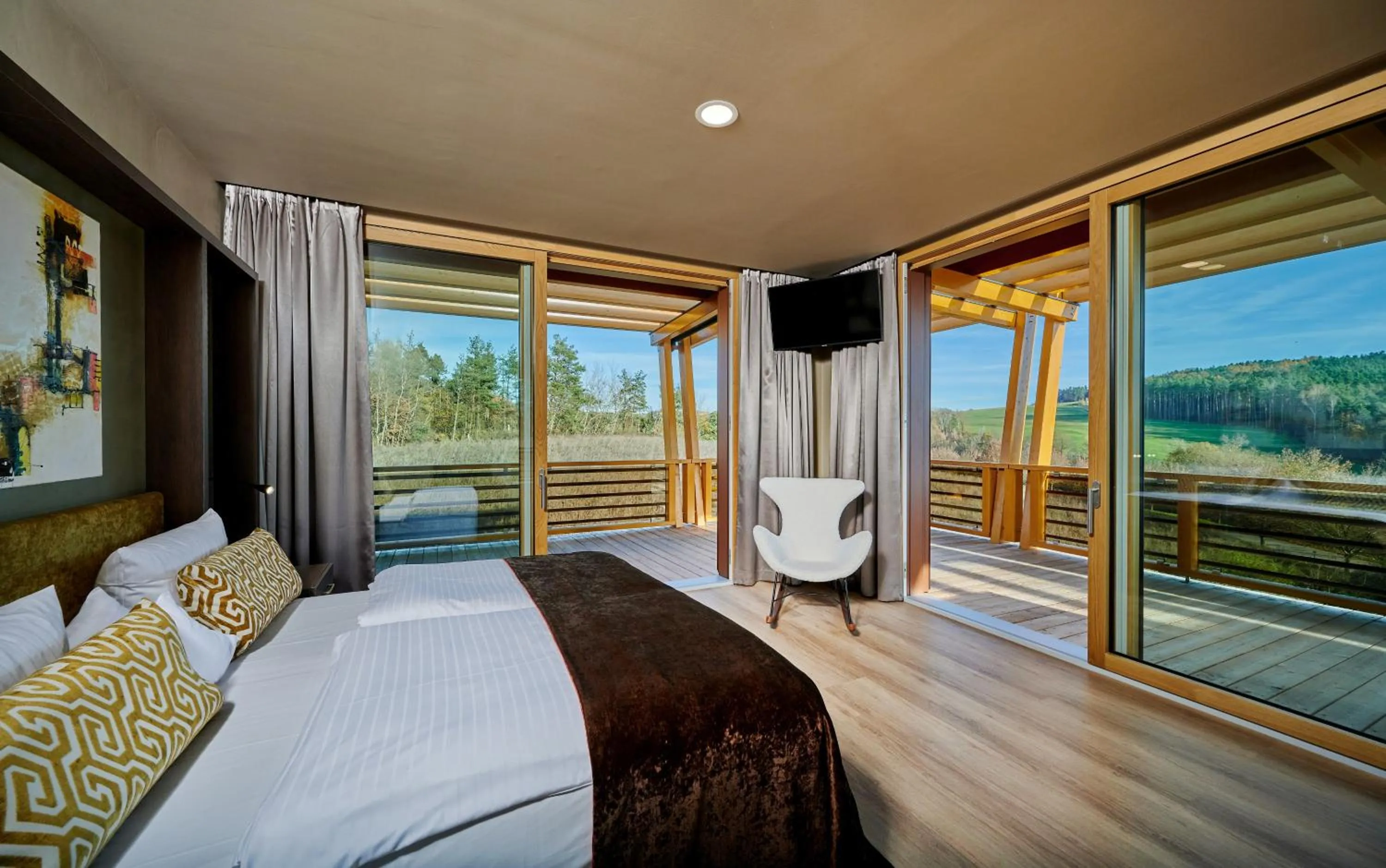 Photo of the whole room, Bed in Der Birkenhof Spa & Genuss Resort