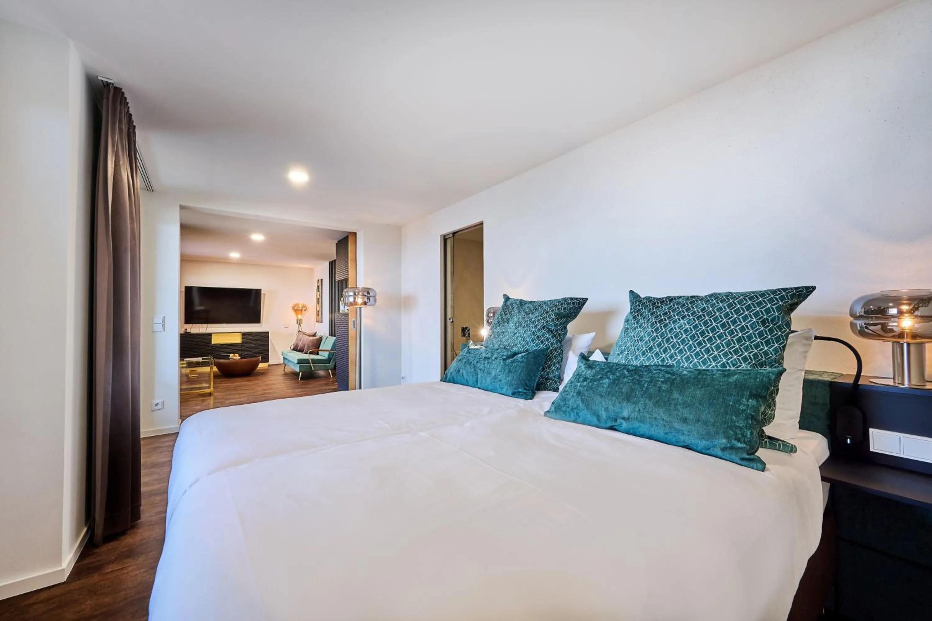 Photo of the whole room, Bed in Der Birkenhof Spa & Genuss Resort