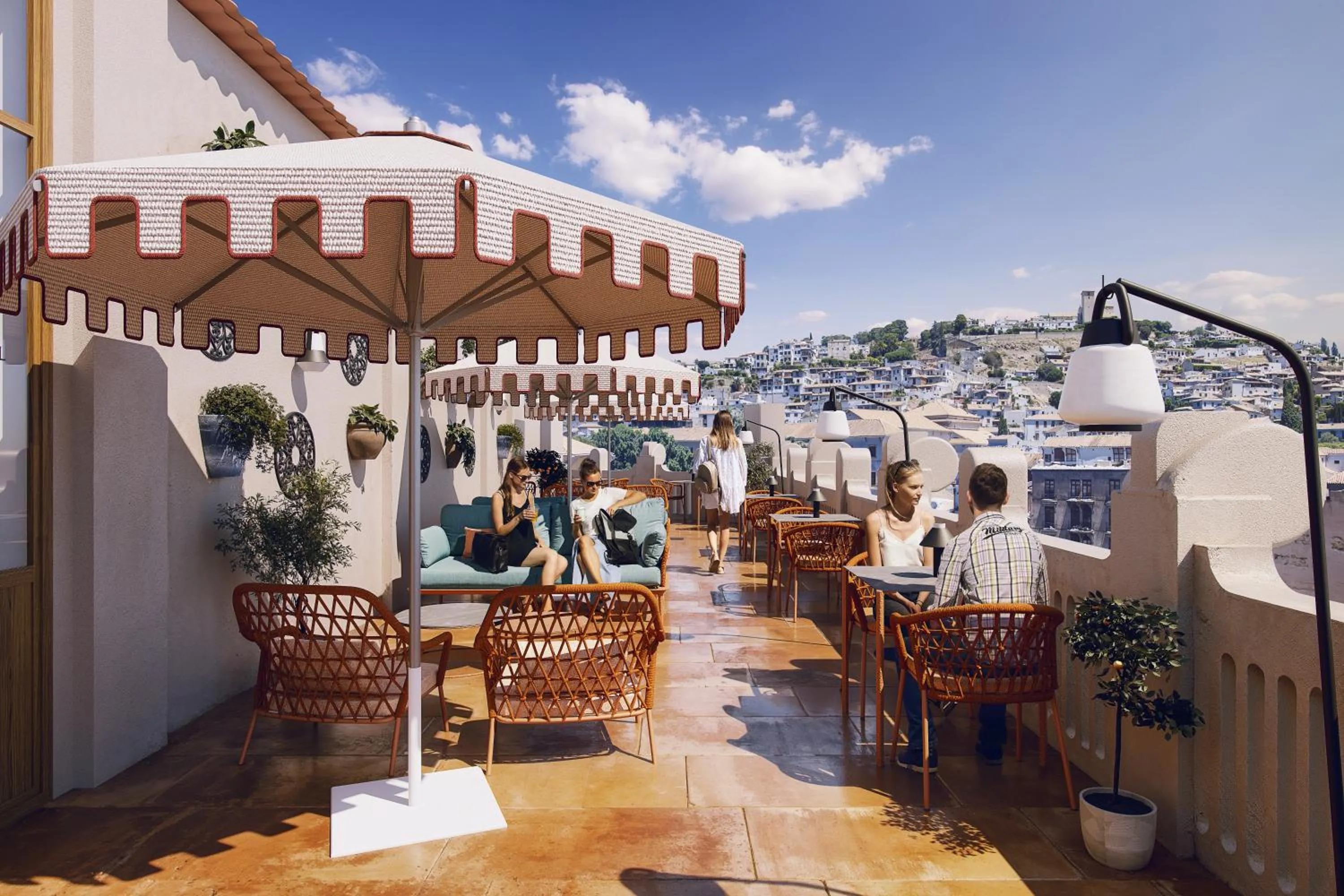 Balcony/Terrace in The Central House Granada Elvira